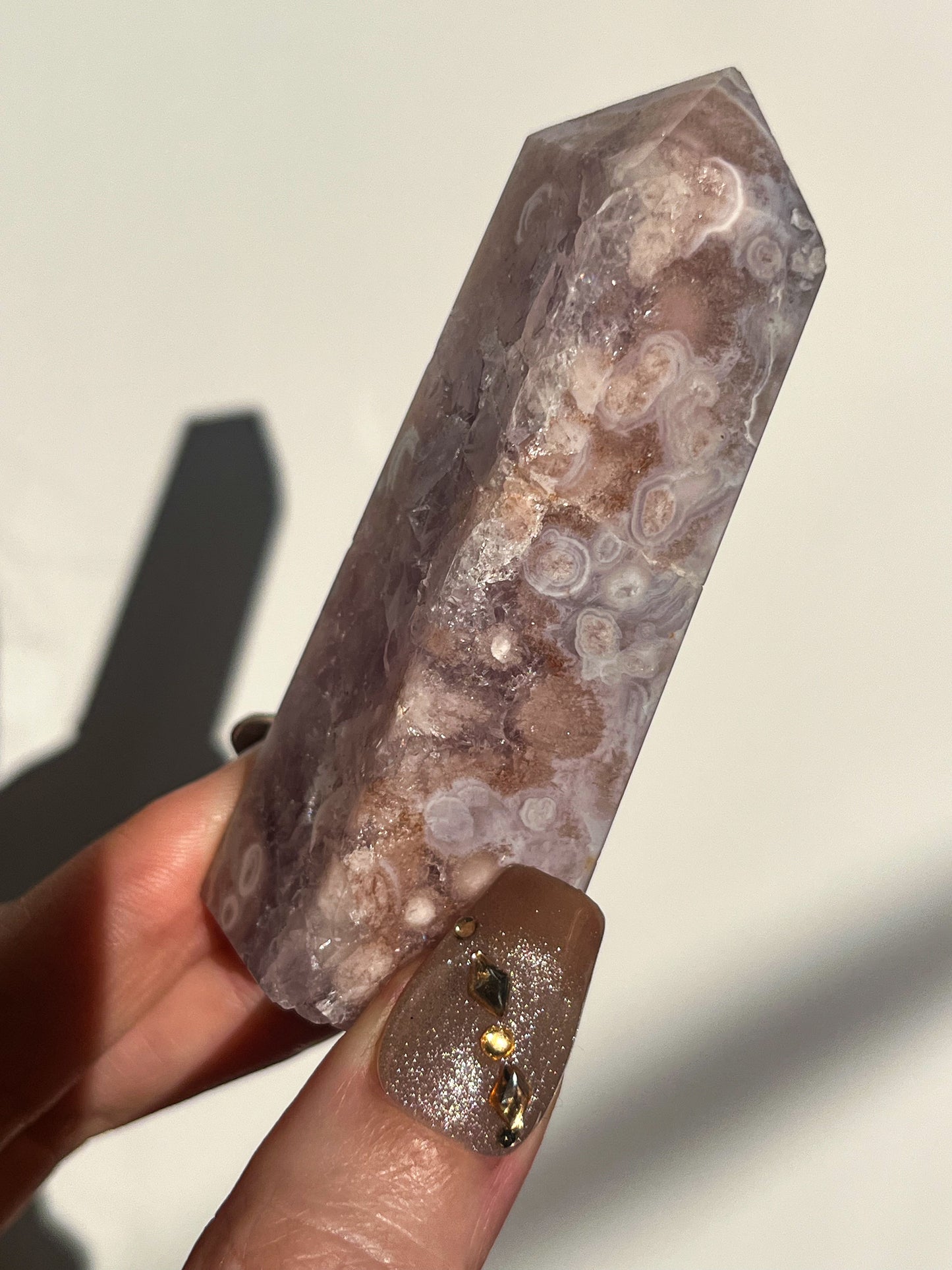 A Grade Pink Amethyst Tower #C