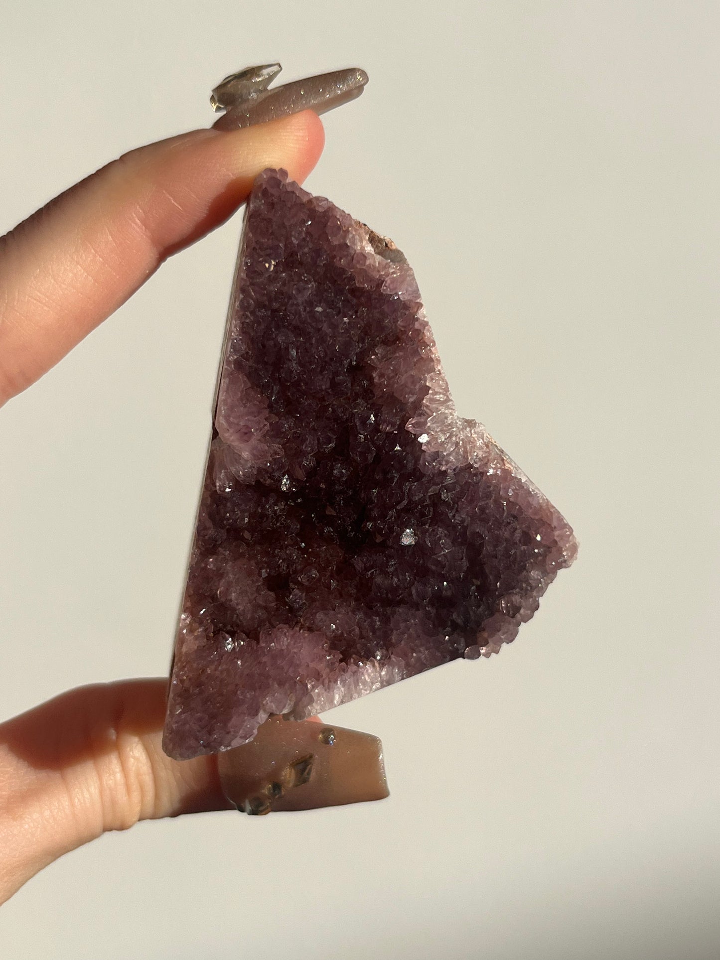 Alacam Amethyst with Barite Pseudomorph Specimen A (Self standing)