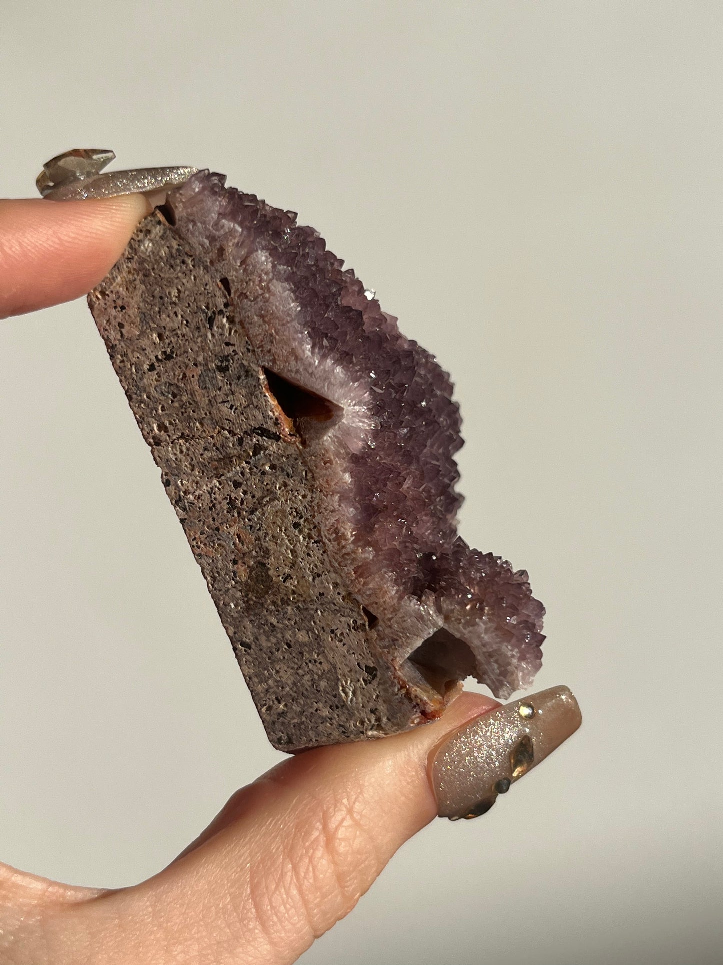 Alacam Amethyst with Barite Pseudomorph Specimen A (Self standing)