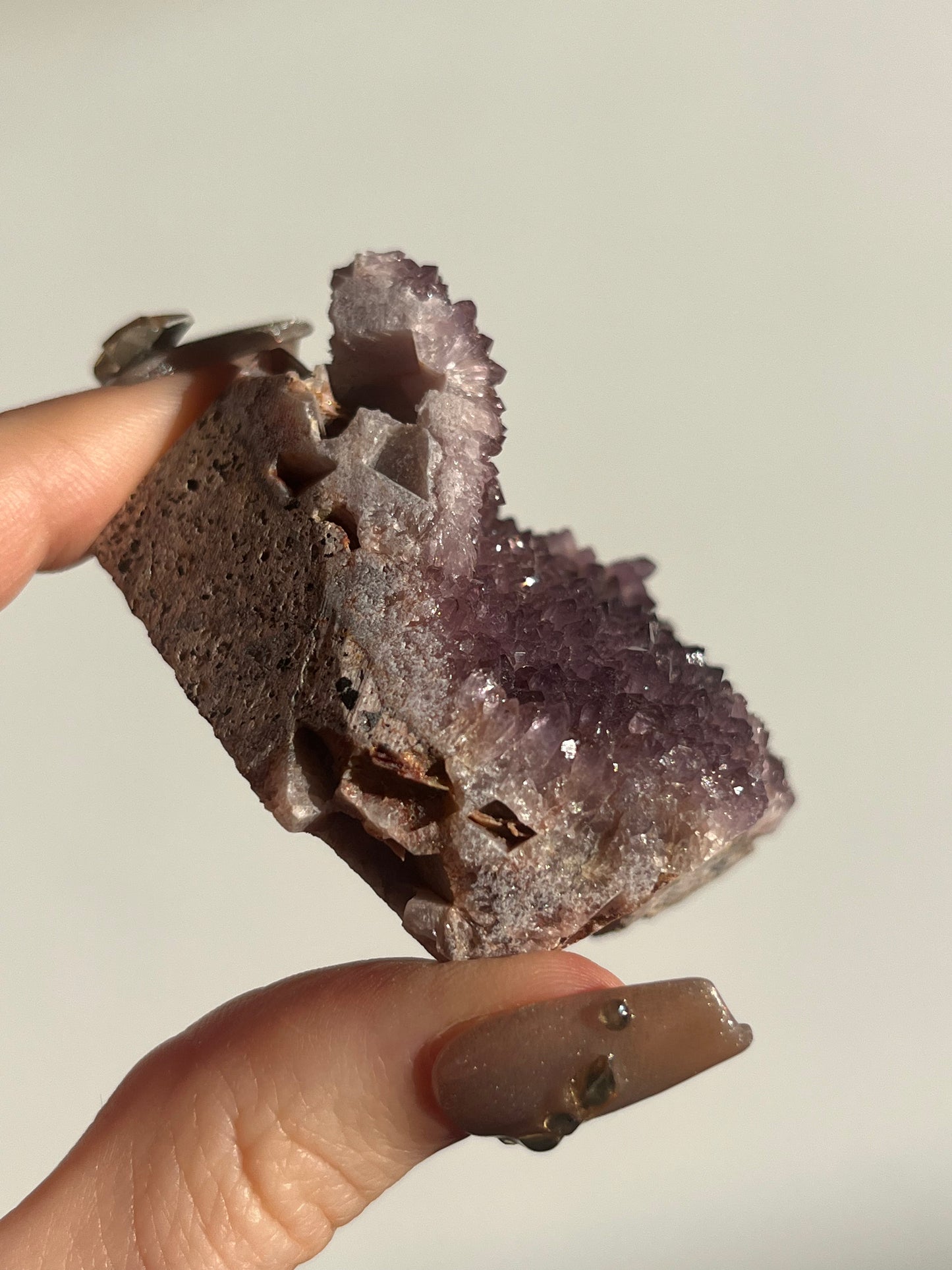 Alacam Amethyst with Barite Pseudomorph Specimen A (Self standing)