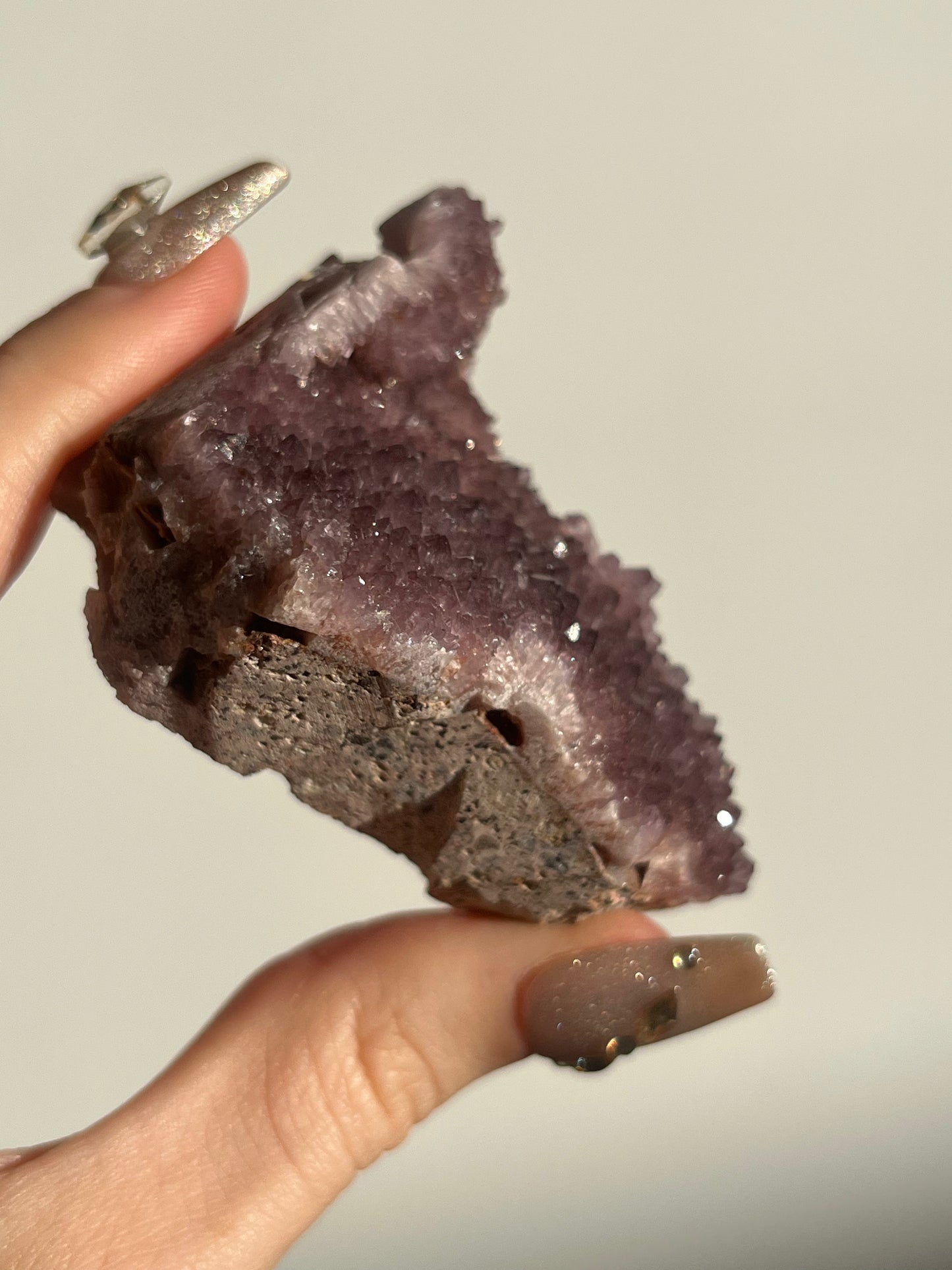 Alacam Amethyst with Barite Pseudomorph Specimen A (Self standing)