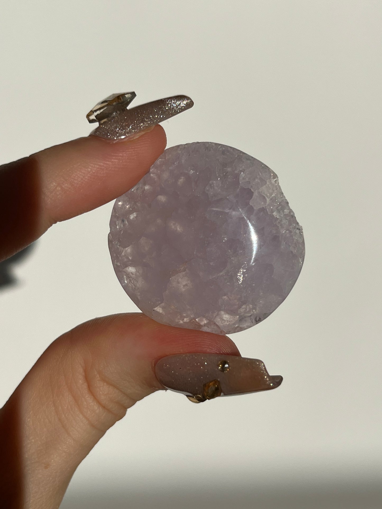 Amethyst Chalcedony Flatstone (You Choose)