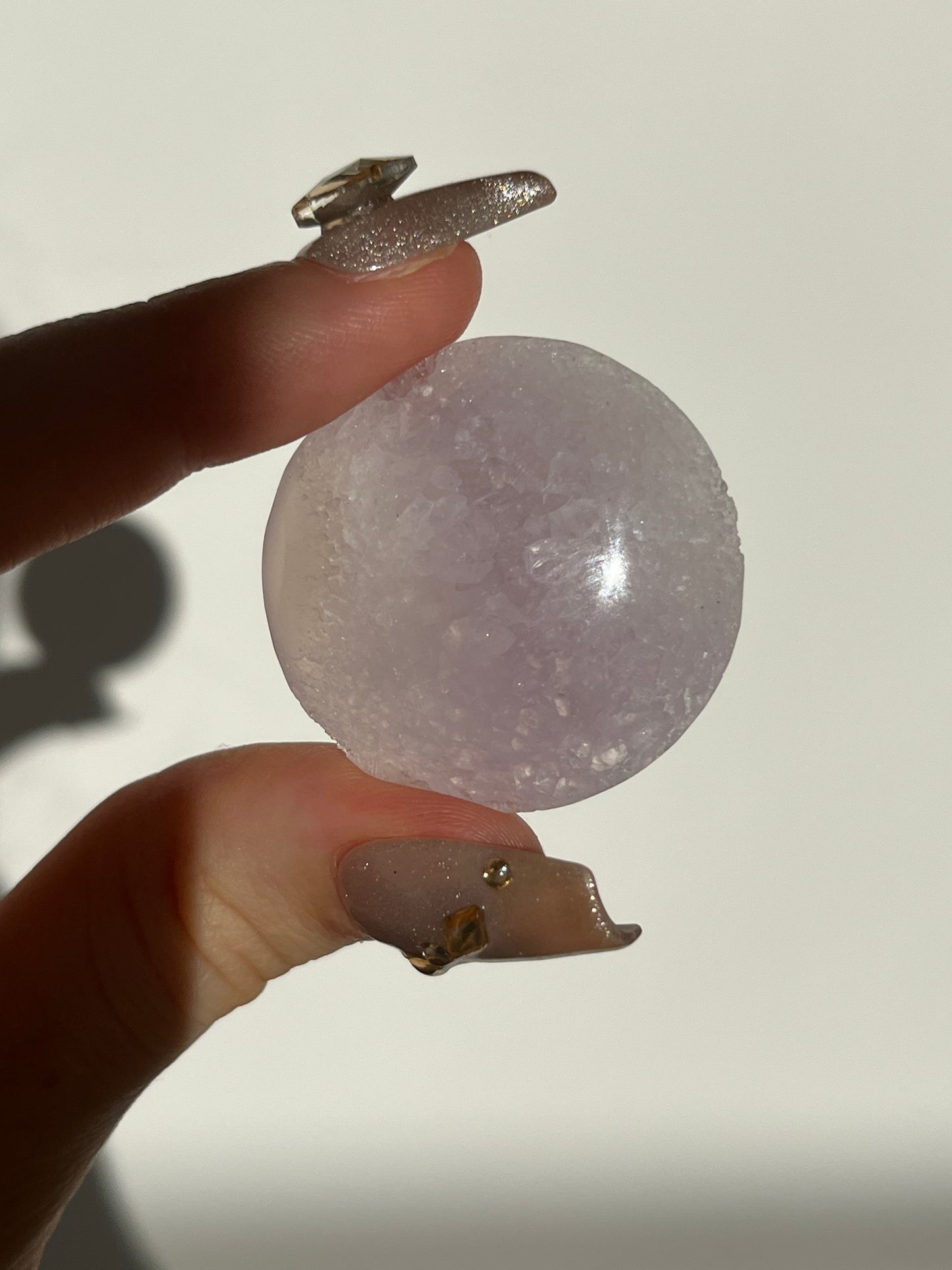 Amethyst Chalcedony Flatstone (You Choose)