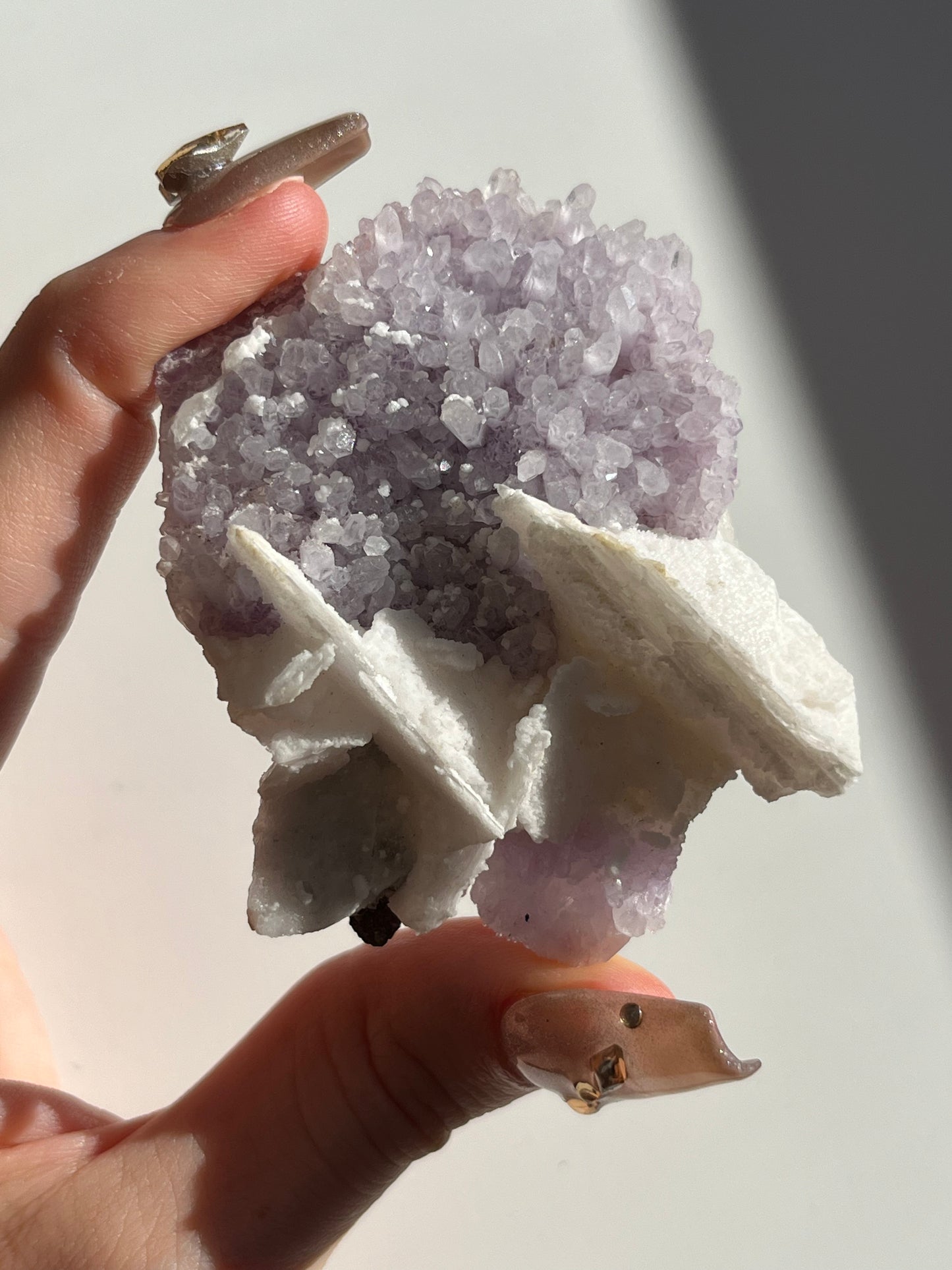 Amethyst with Calcite Specimen