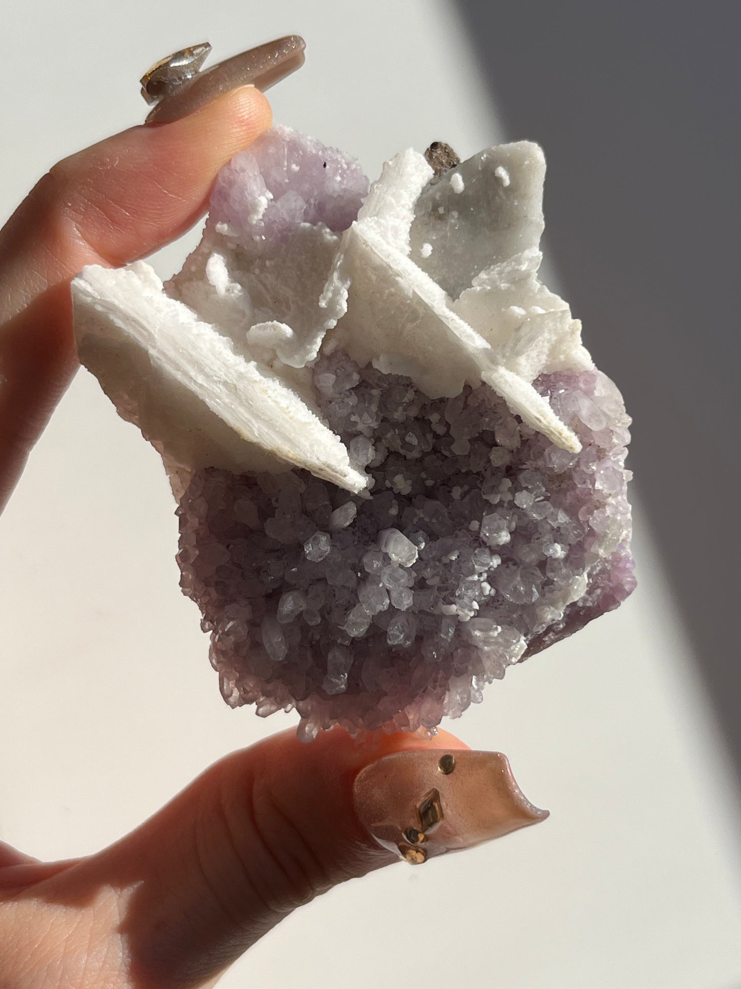 Amethyst with Calcite Specimen