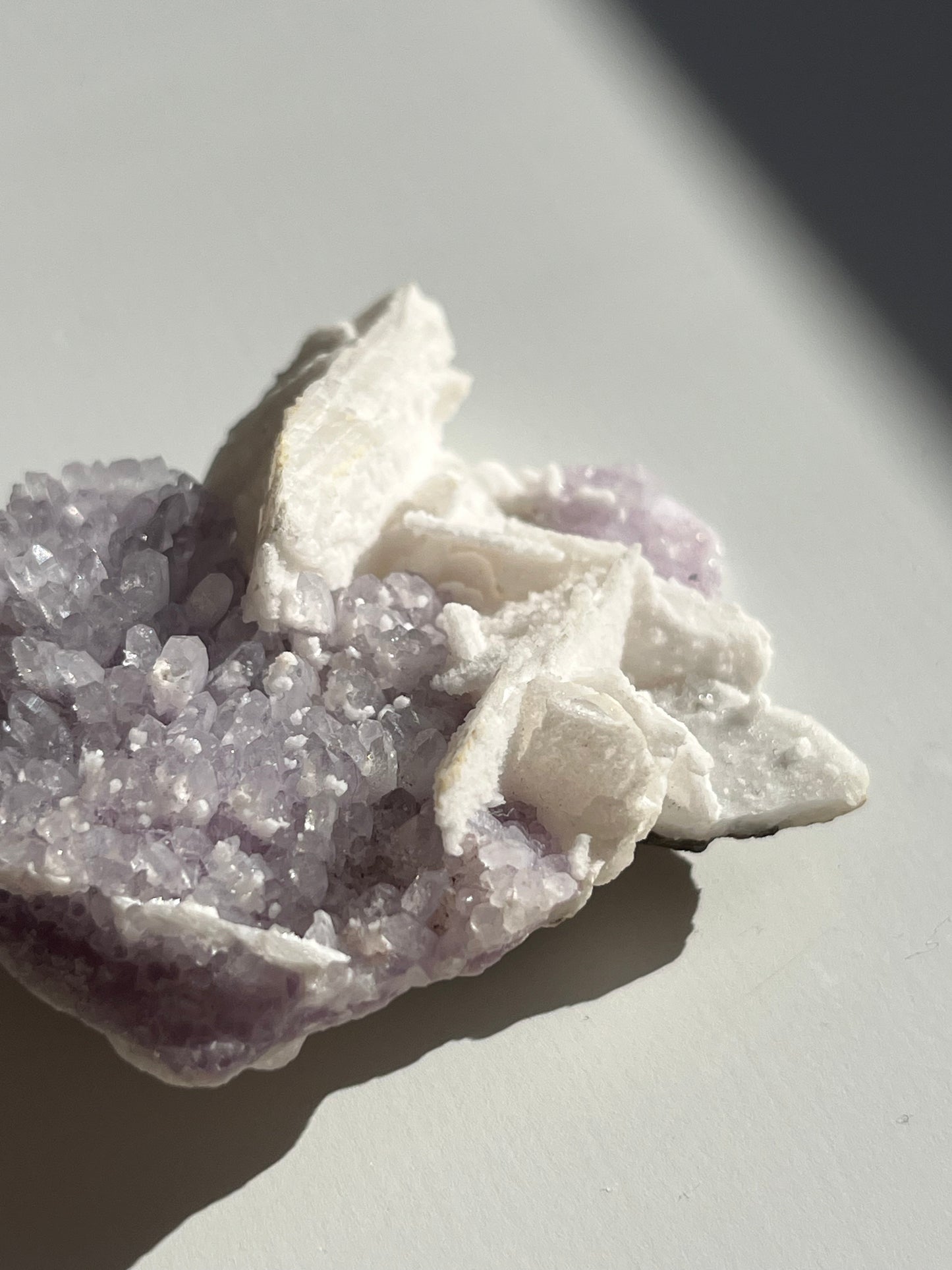 Amethyst with Calcite Specimen
