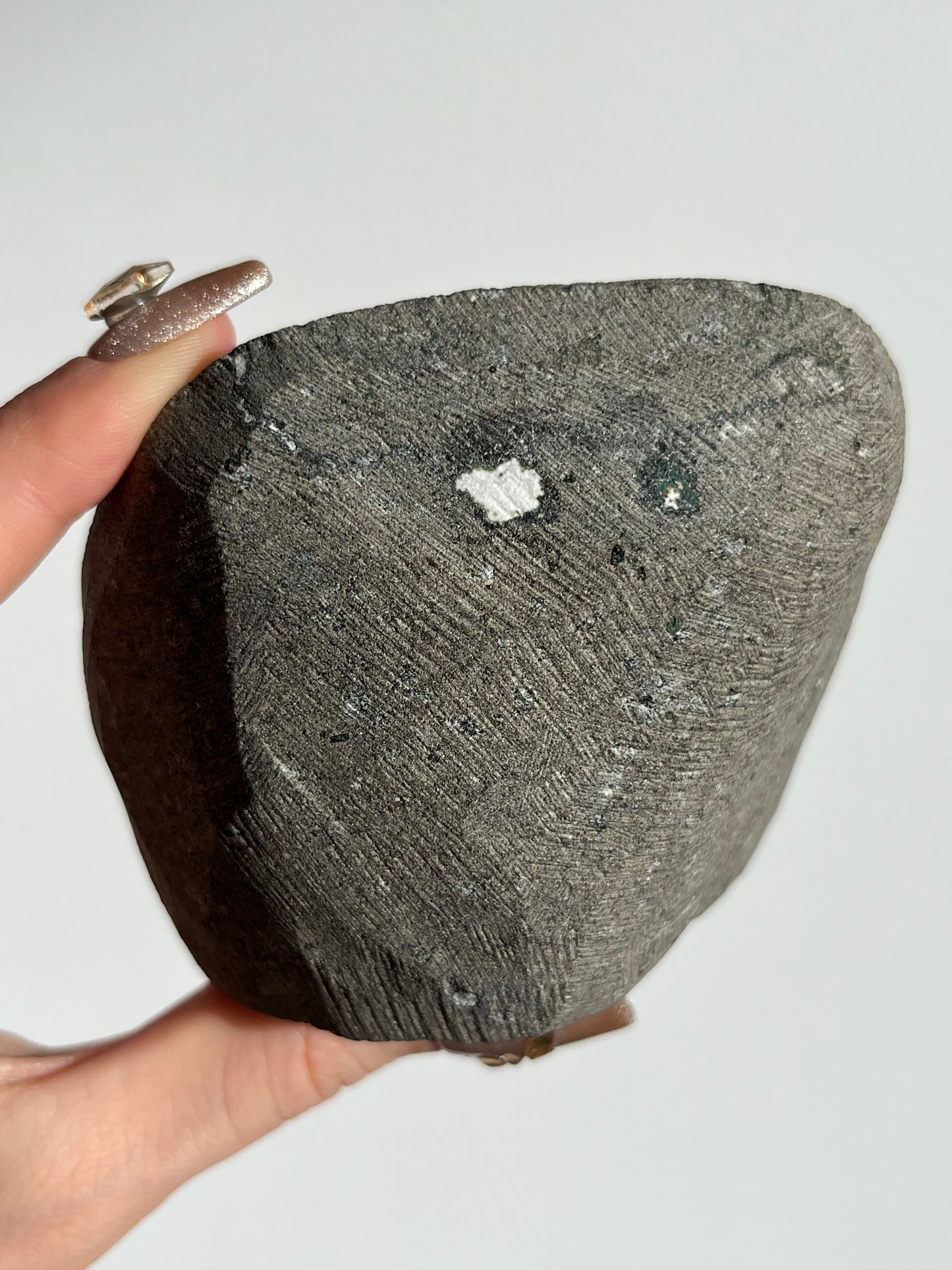 Apophyllite Geode Cave in Basalt with Calcite B