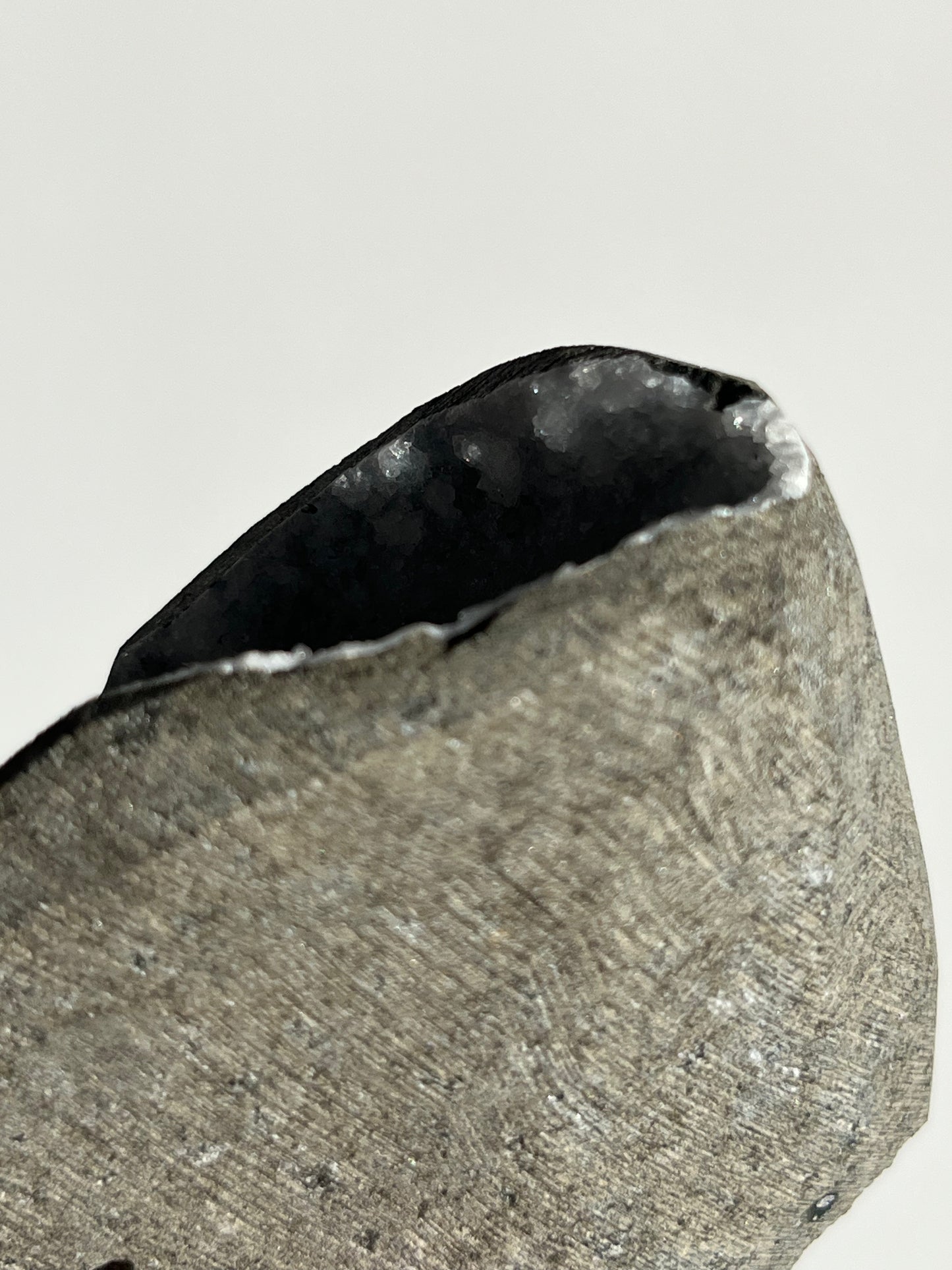 Blue Chalcedony with Mordenite Geode Cave in Basalt I