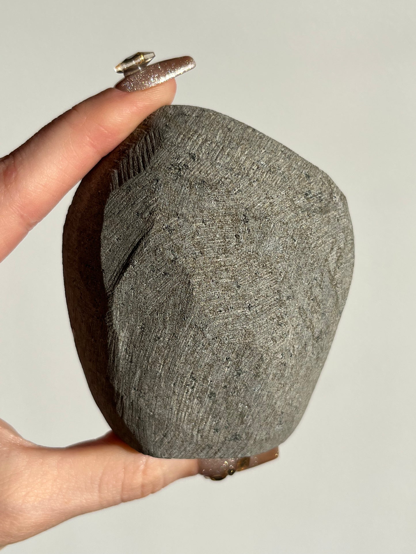 Pseudostalactitic White Chalcedony with Apophyllite Geode Cave in Basalt AD