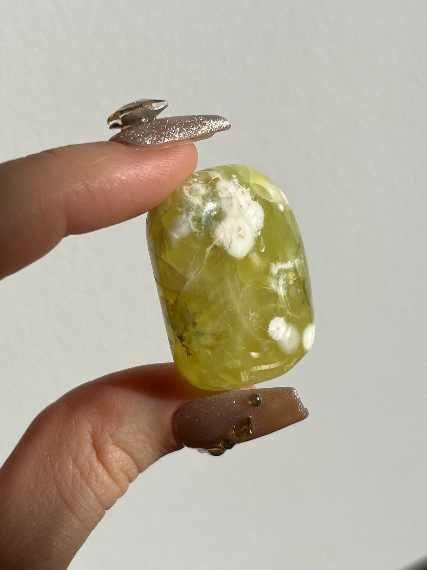 Australian Prehnite and Natrolite Large Tumbled Stone (You Choose)