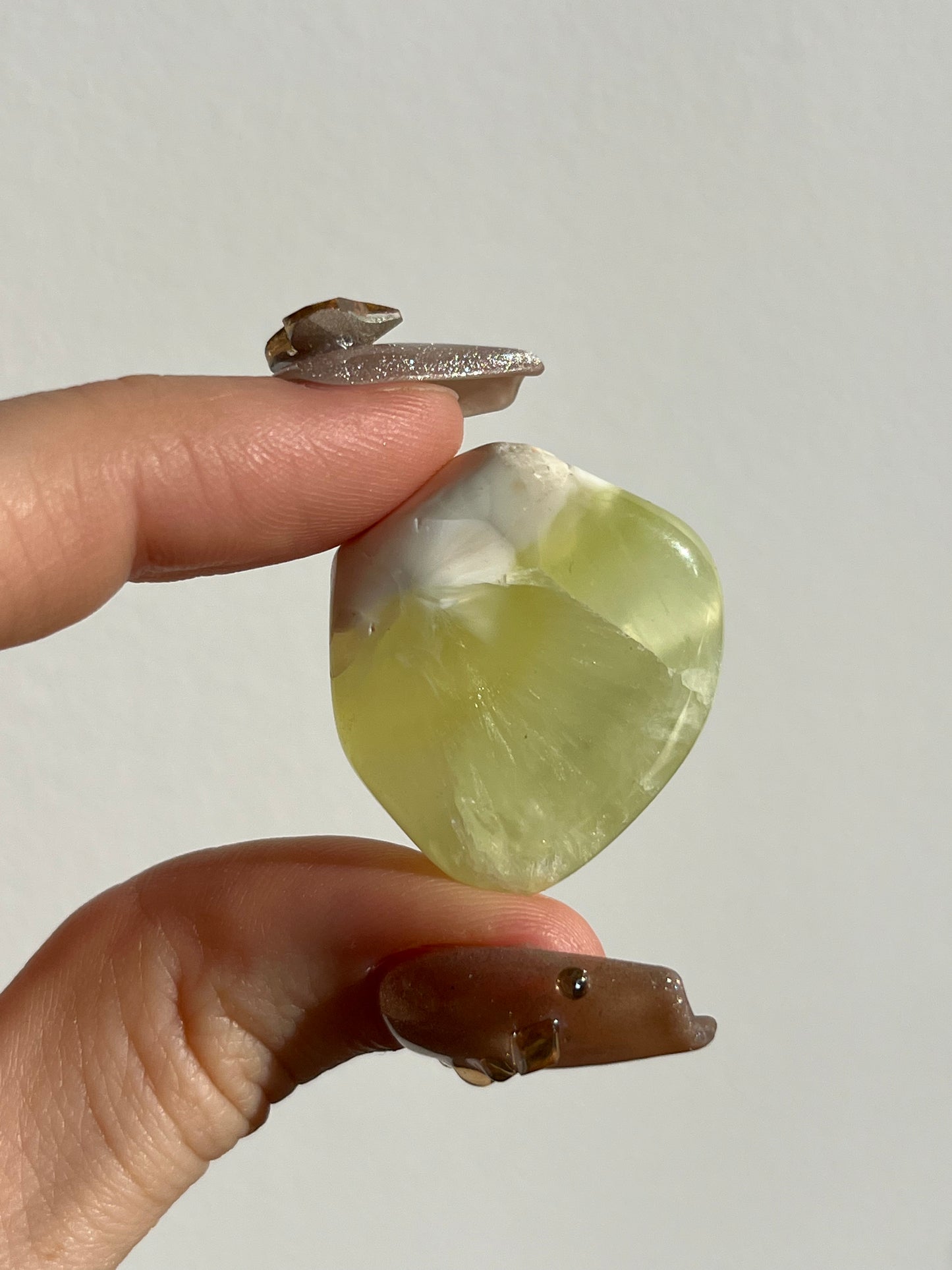 Australian Prehnite and Natrolite Large Tumbled Stone (You Choose)