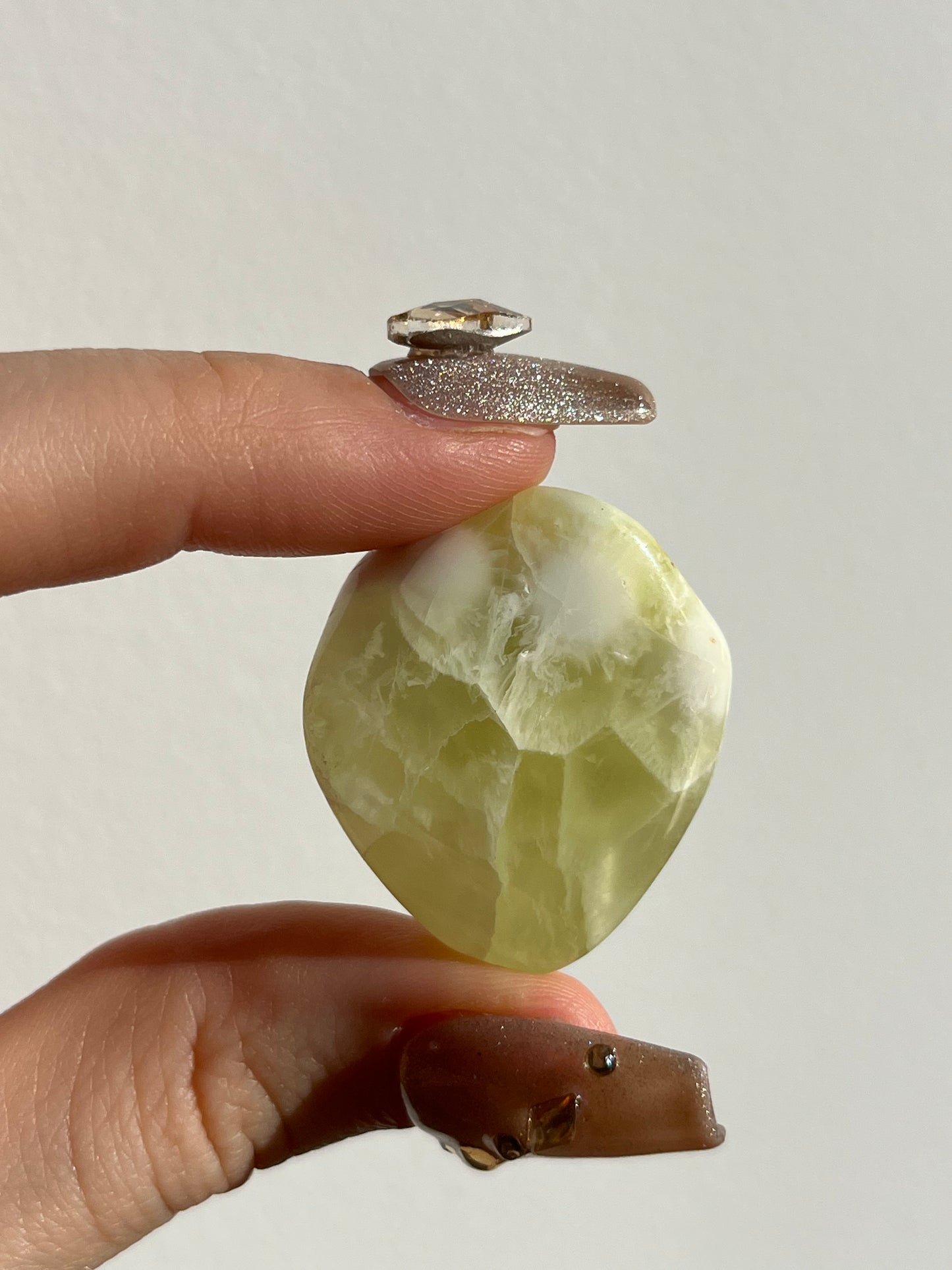 Australian Prehnite and Natrolite Large Tumbled Stone (You Choose)
