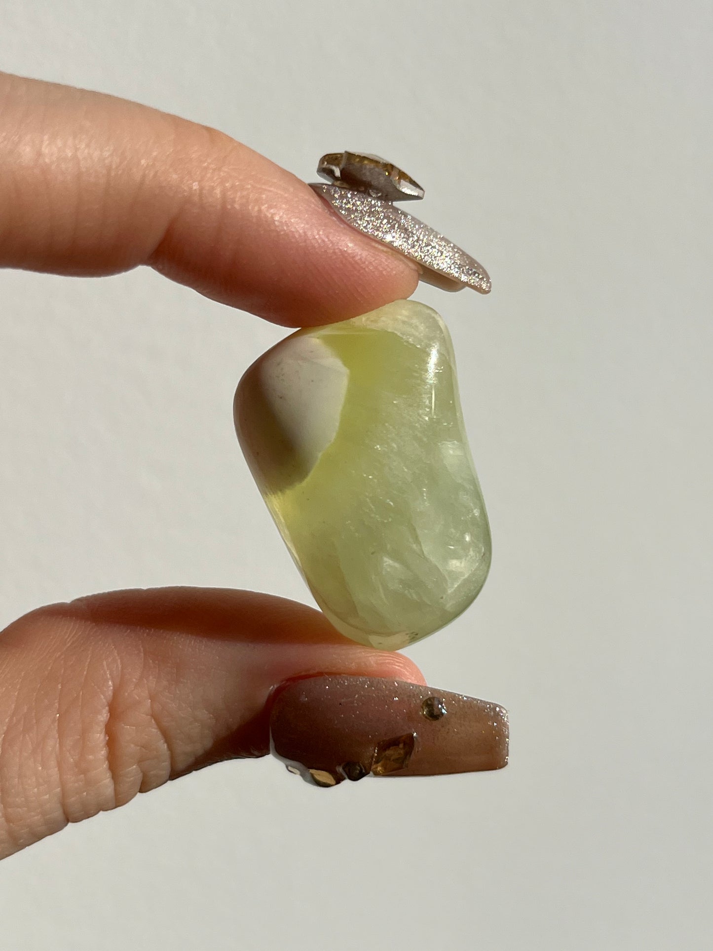 Australian Prehnite and Natrolite Large Tumbled Stone (You Choose)