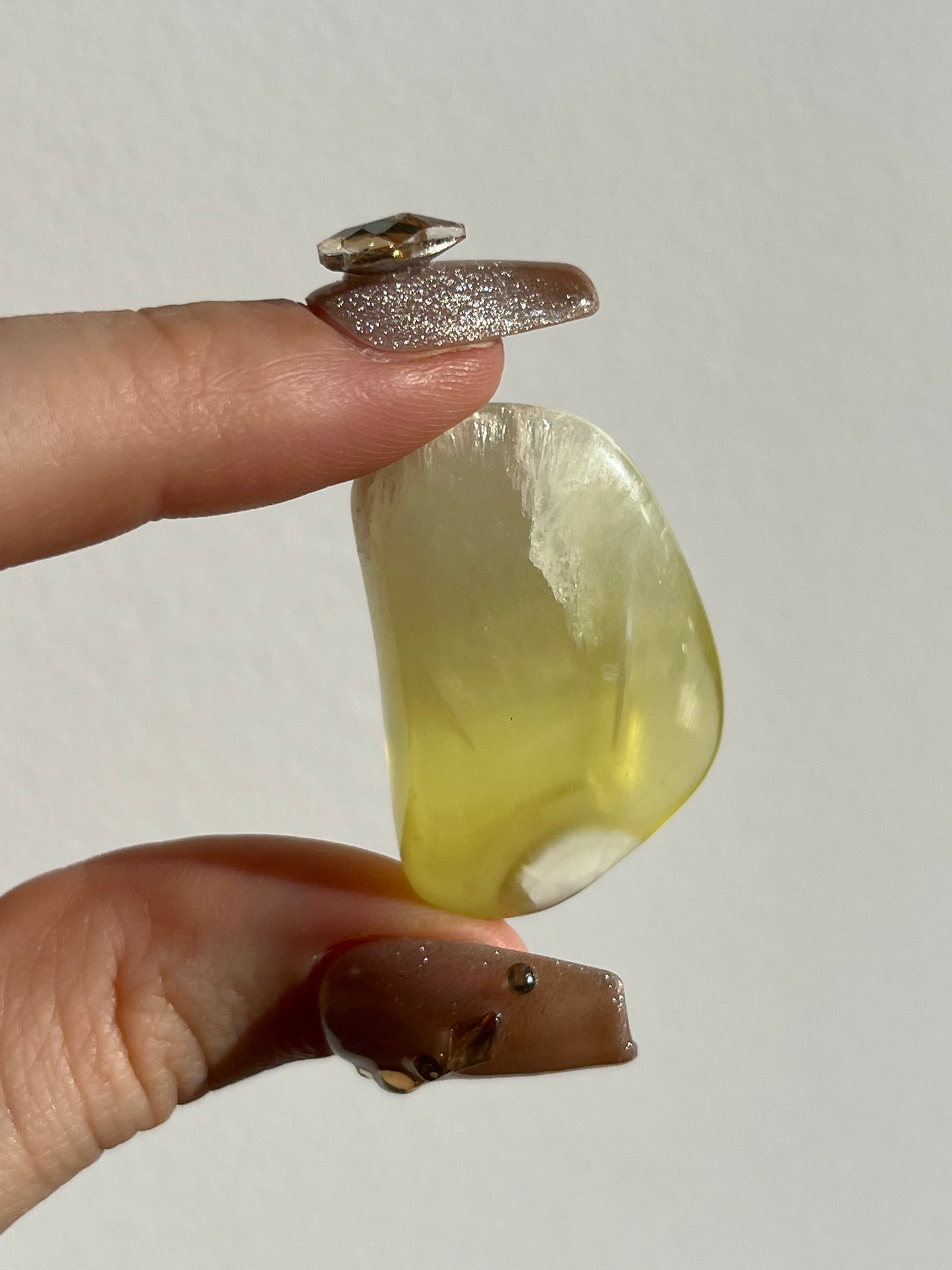 Australian Prehnite and Natrolite Large Tumbled Stone (You Choose)