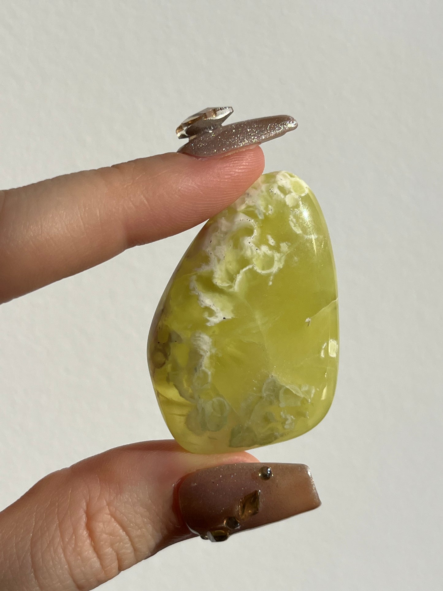 Australian Prehnite and Natrolite Large Tumbled Stone (You Choose)
