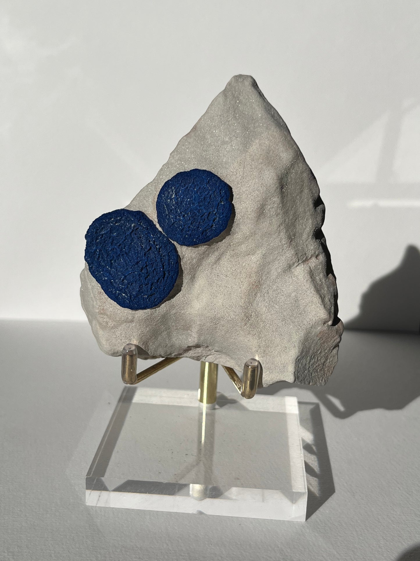 Azurite Sun on Clay Specimen B