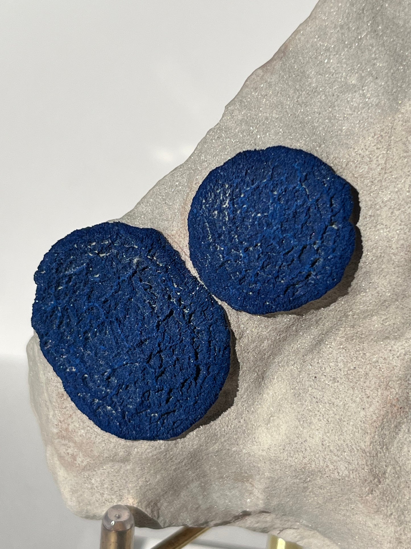 Azurite Sun on Clay Specimen B