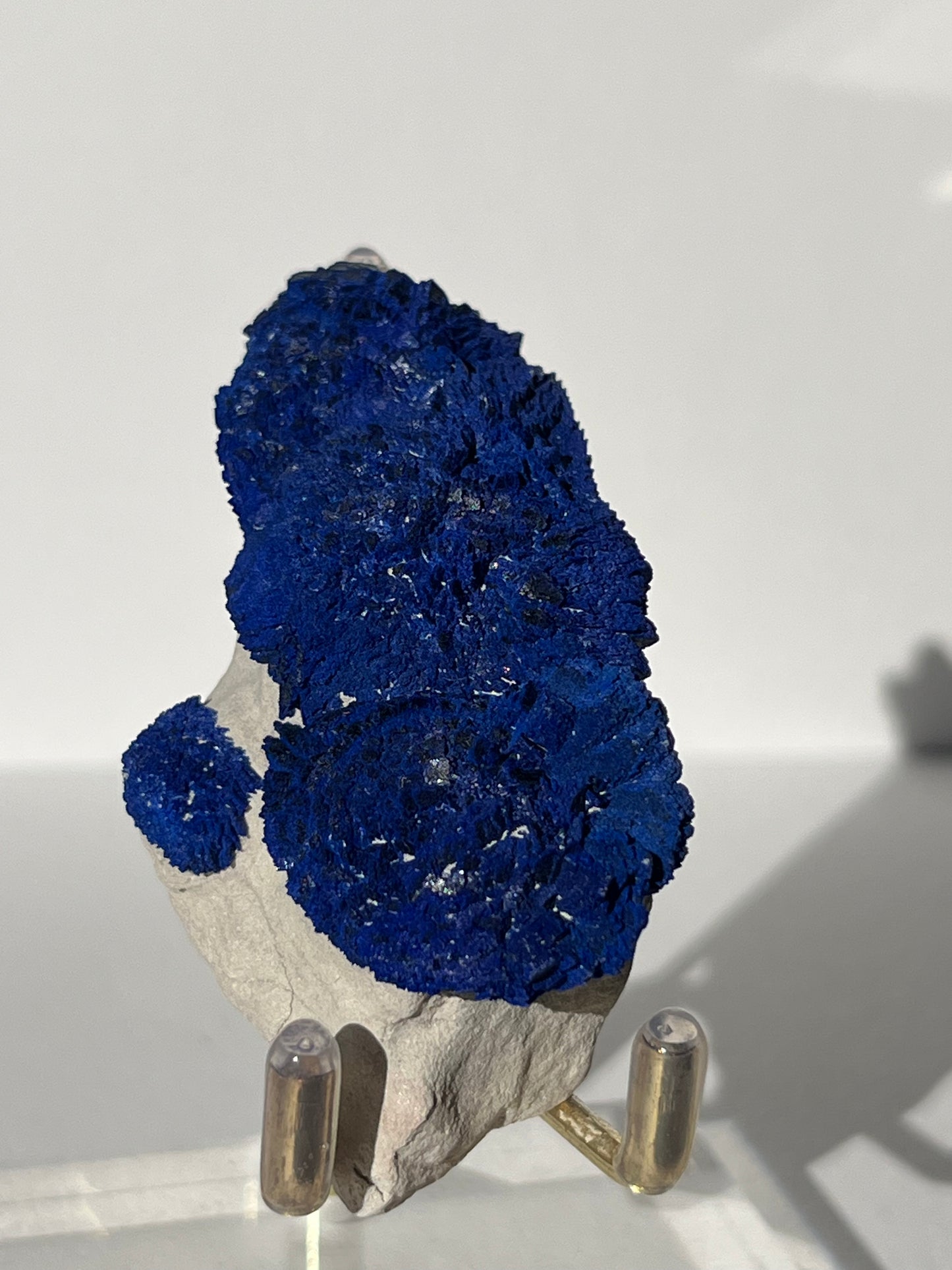 Azurite Sun on Clay Specimen D