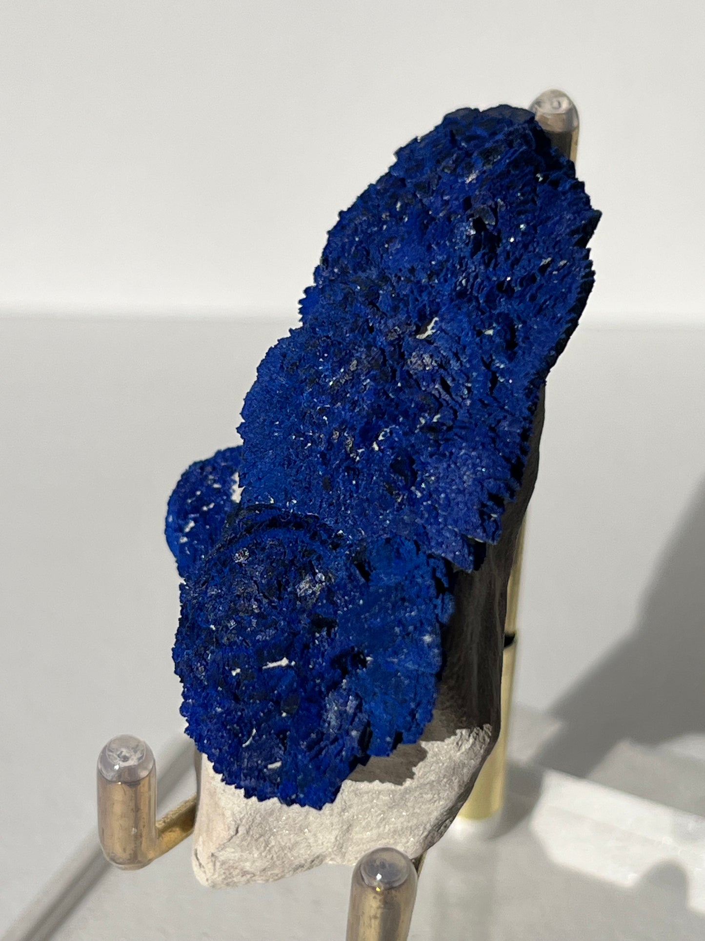 Azurite Sun on Clay Specimen D