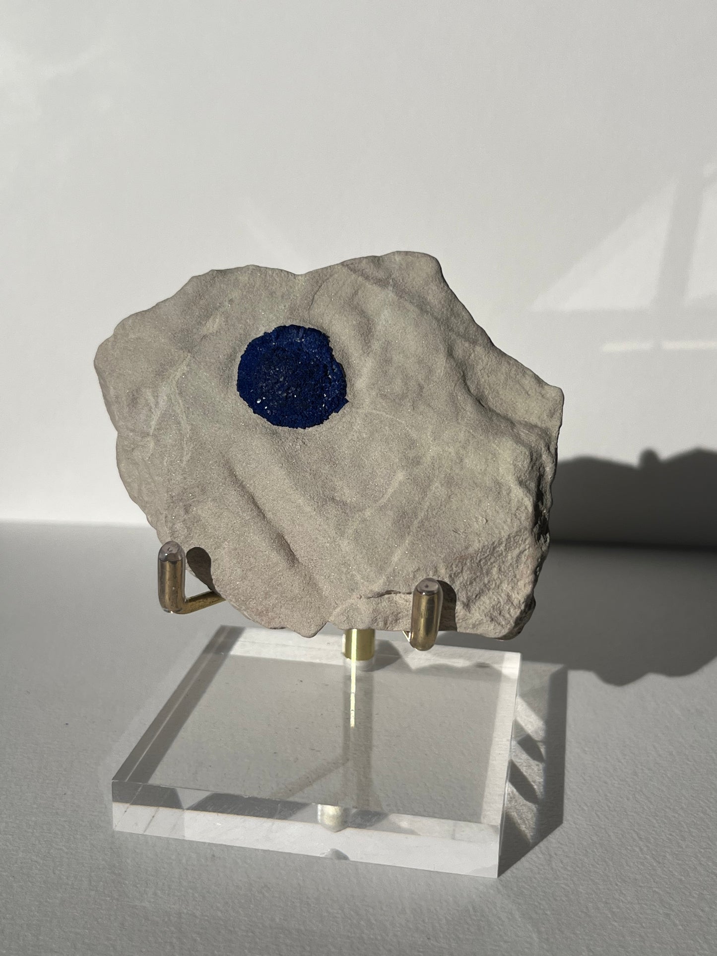 Azurite Sun on Clay Specimen E