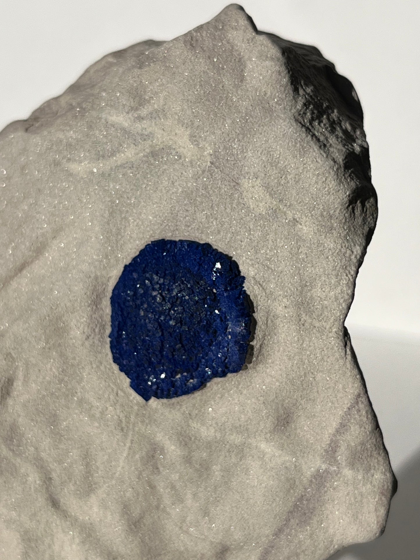 Azurite Sun on Clay Specimen E