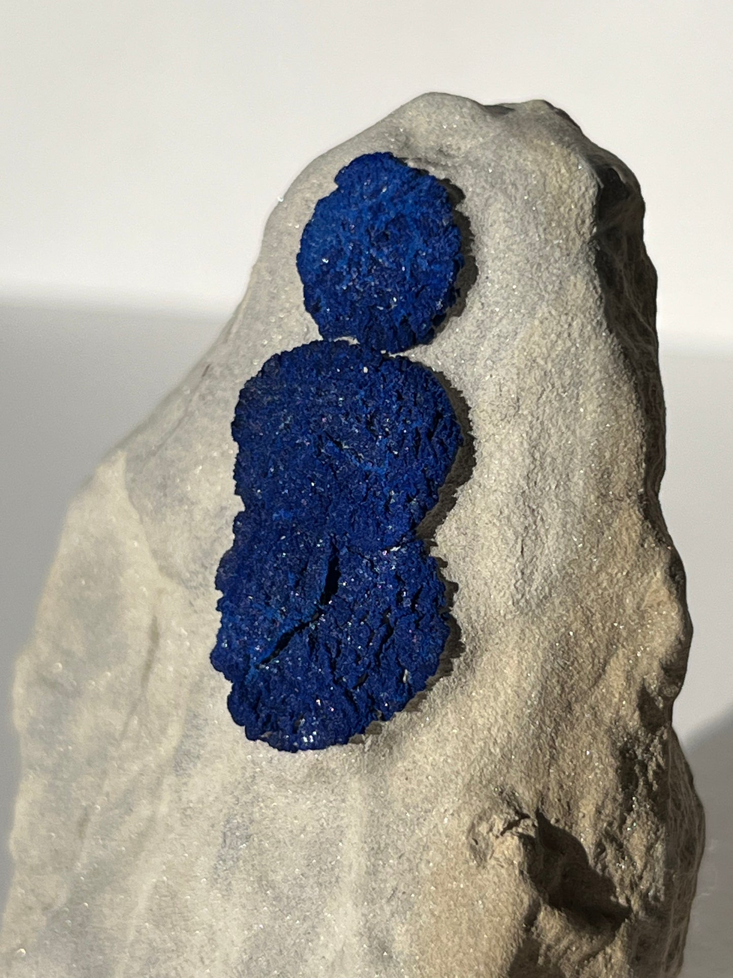 Azurite Sun on Clay Specimen G