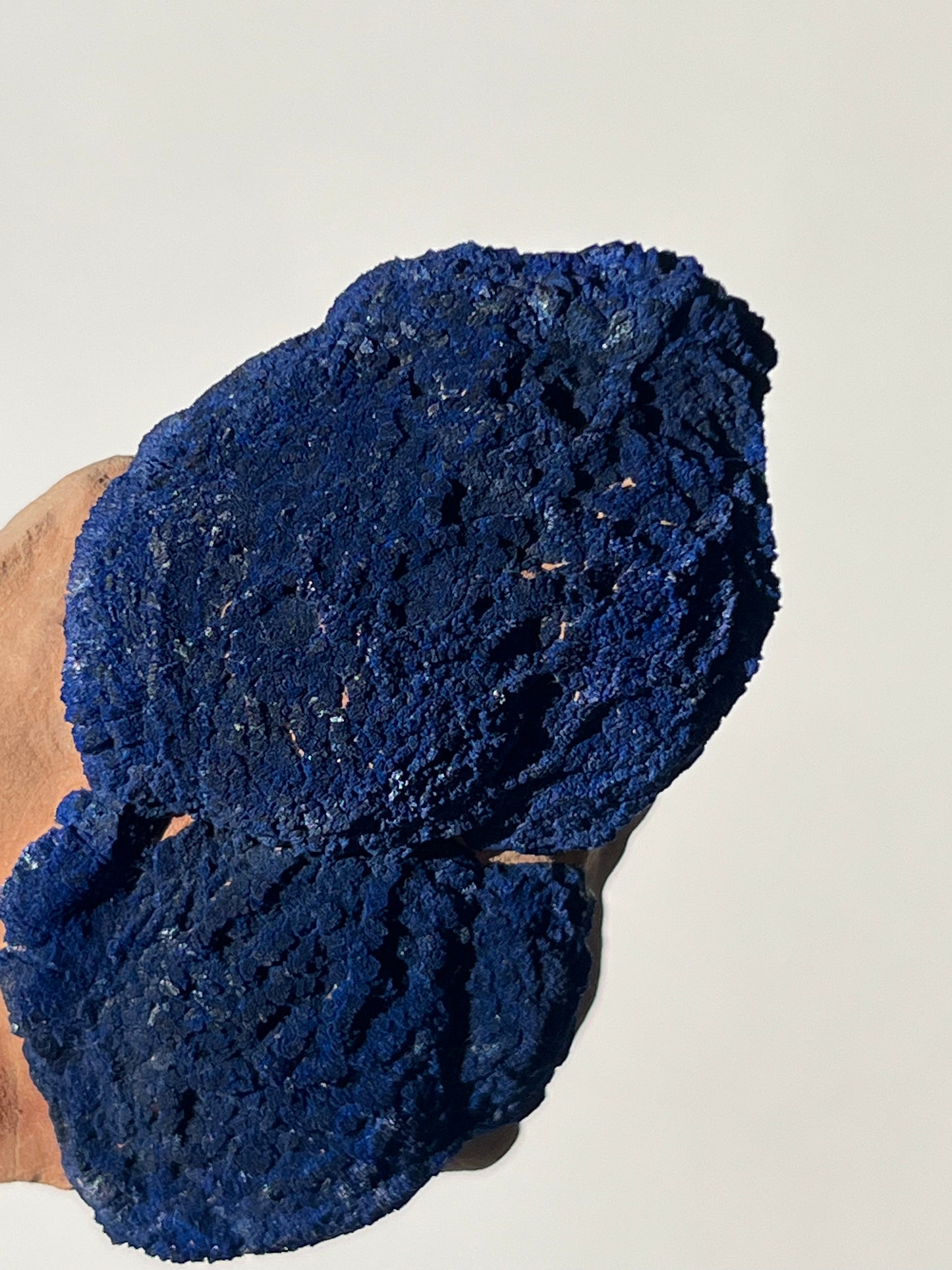 Azurite Sun on Tan Clay Specimen I