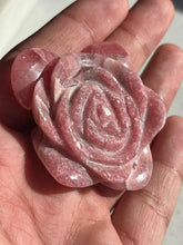 Load image into Gallery viewer, Gemmy Rhodochrosite Rose Carving #3
