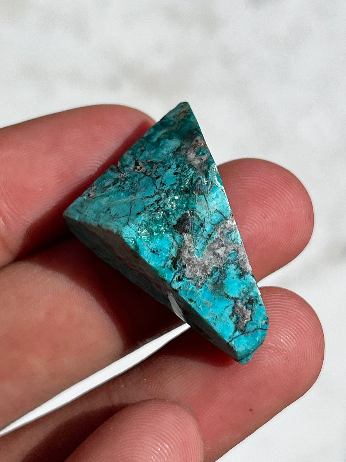 Indonesian Chrysocolla Faceted Freeform (You Choose)