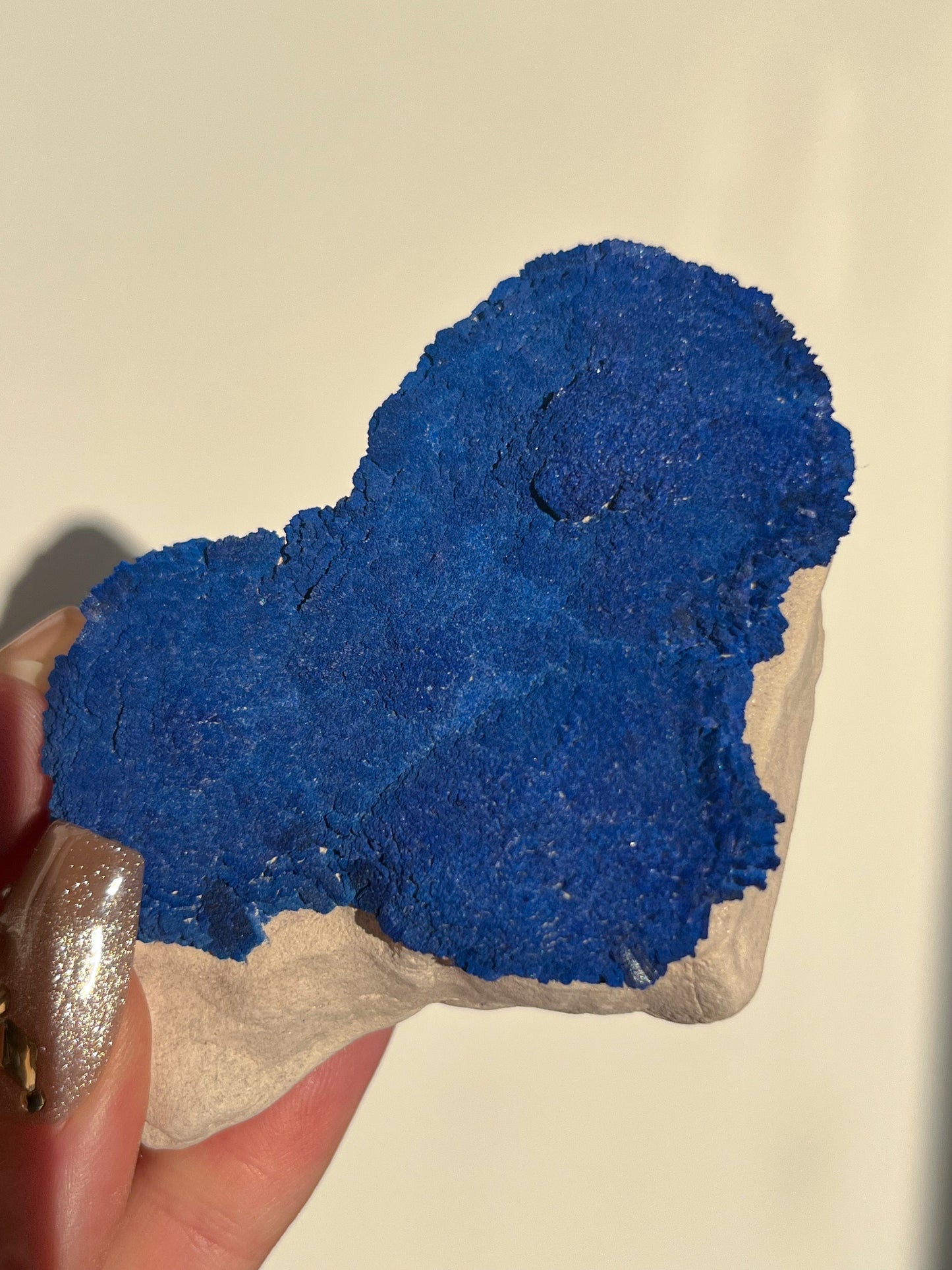 Azurite Sun Specimen on Clay #1