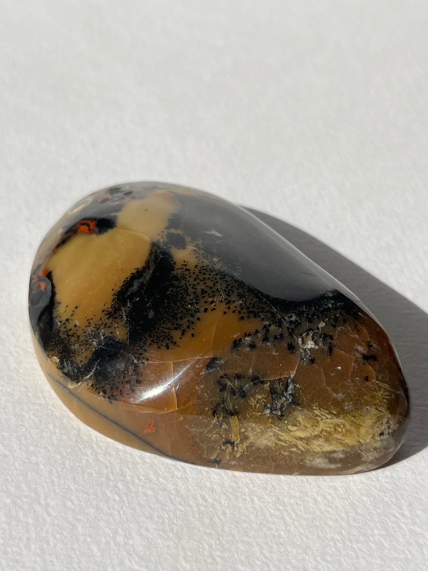 "A Night in Osaka" Batu Seniman Picture Jasper Polished Freeform with Dendritic Inclusions B (Self-Standing)