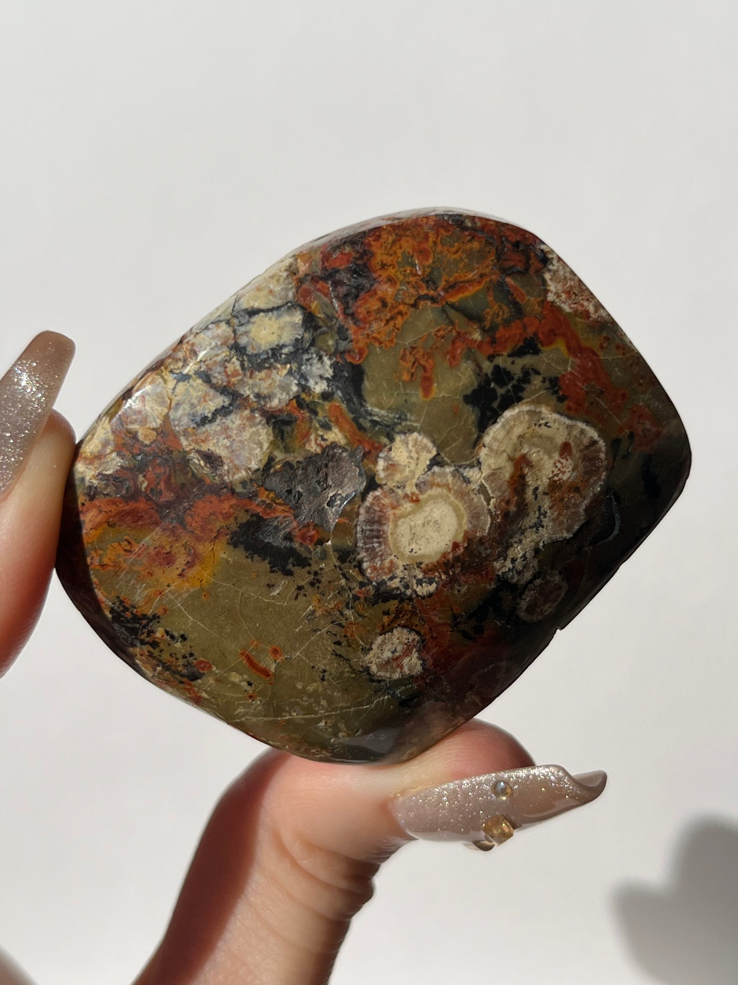 Batu Seniman Picture Jasper Polished Freeform with Dendritic Inclusions C (Self-Standing)