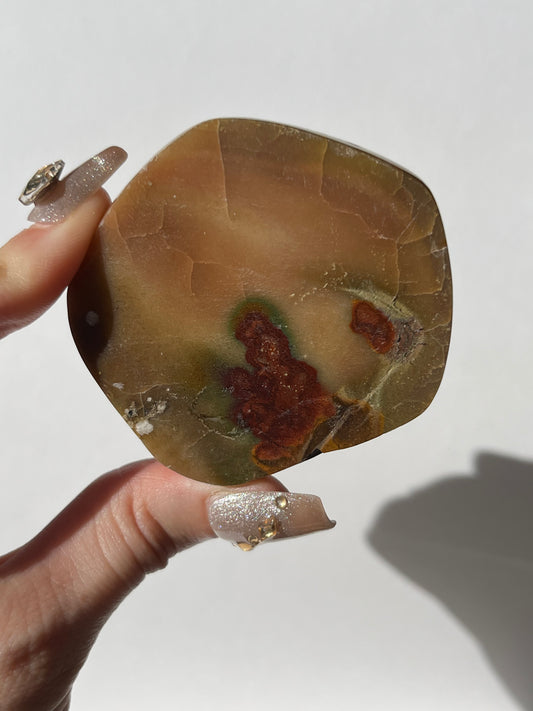 “Passion for Life” Batu Seniman Picture Jasper Polished Freeform Slab E