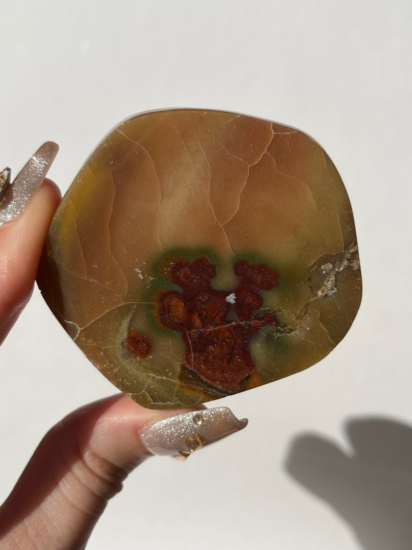 “Passion for Life” Batu Seniman Picture Jasper Polished Freeform Slab E