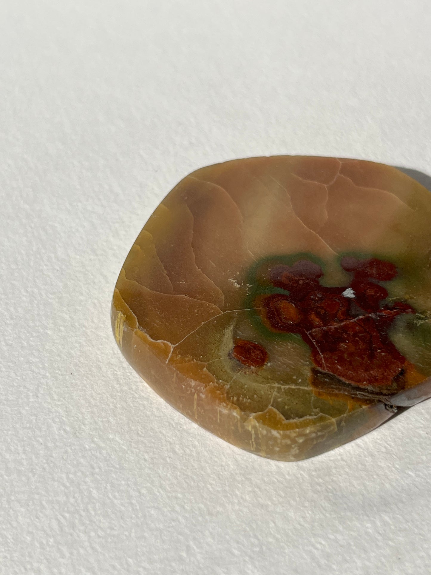 “Passion for Life” Batu Seniman Picture Jasper Polished Freeform Slab E