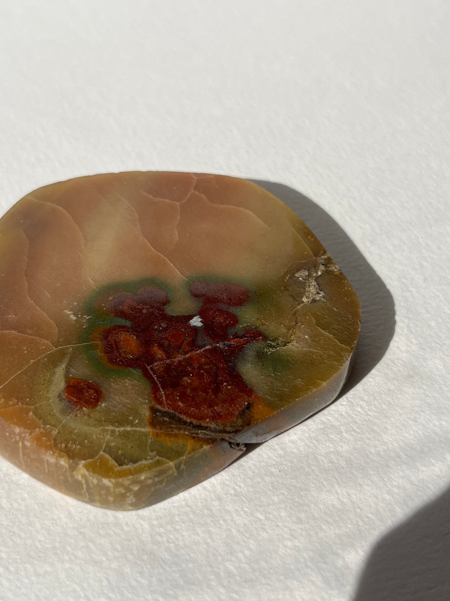 “Passion for Life” Batu Seniman Picture Jasper Polished Freeform Slab E