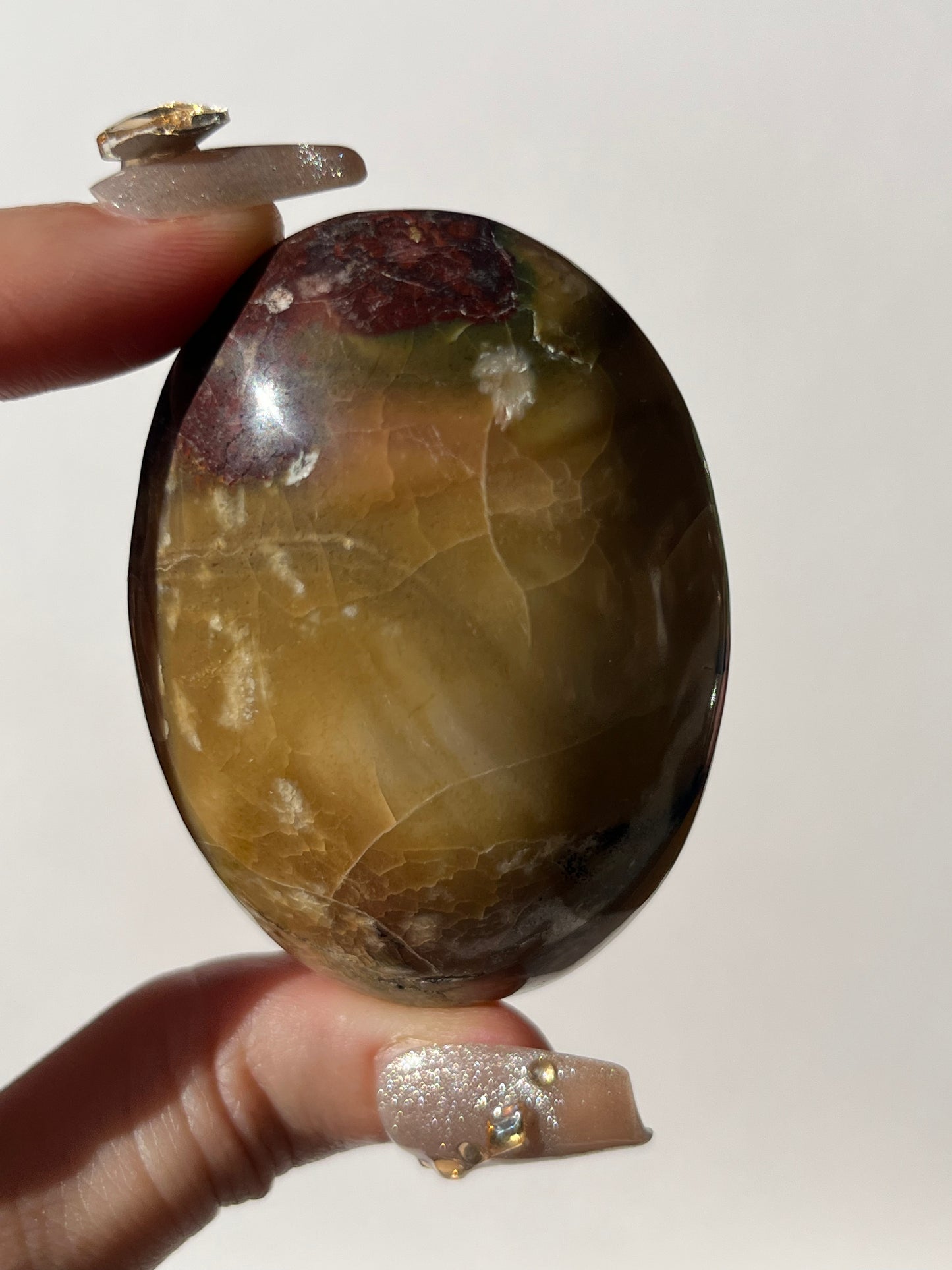 “Crimson Bloom” Batu Seniman Picture Jasper Palmstone B