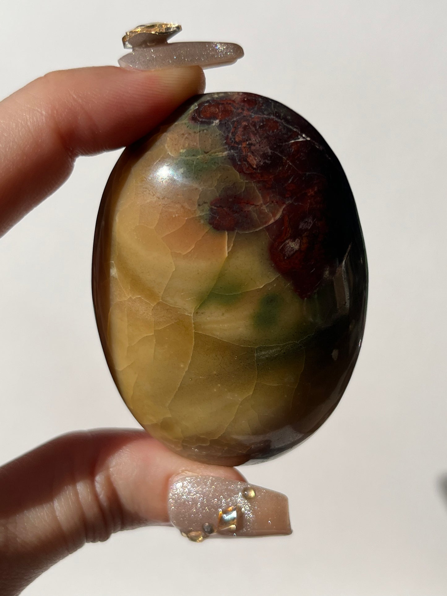 “Crimson Bloom” Batu Seniman Picture Jasper Palmstone B
