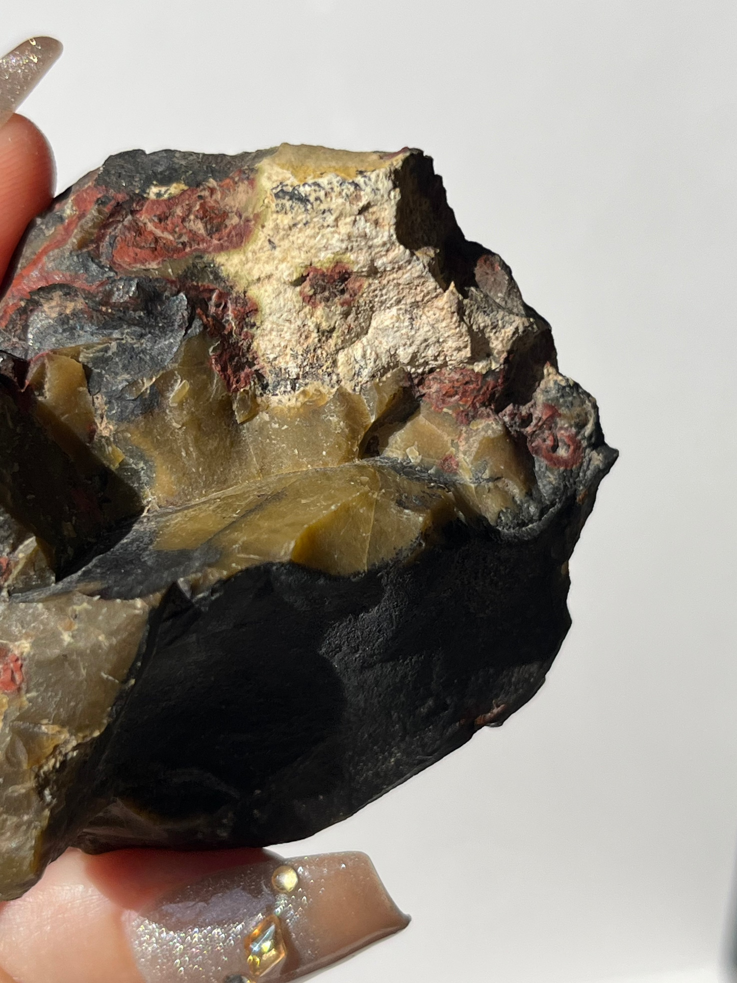 "Poppy in the Wind" Batu Seniman Picture Jasper Semi Polished Freeform C