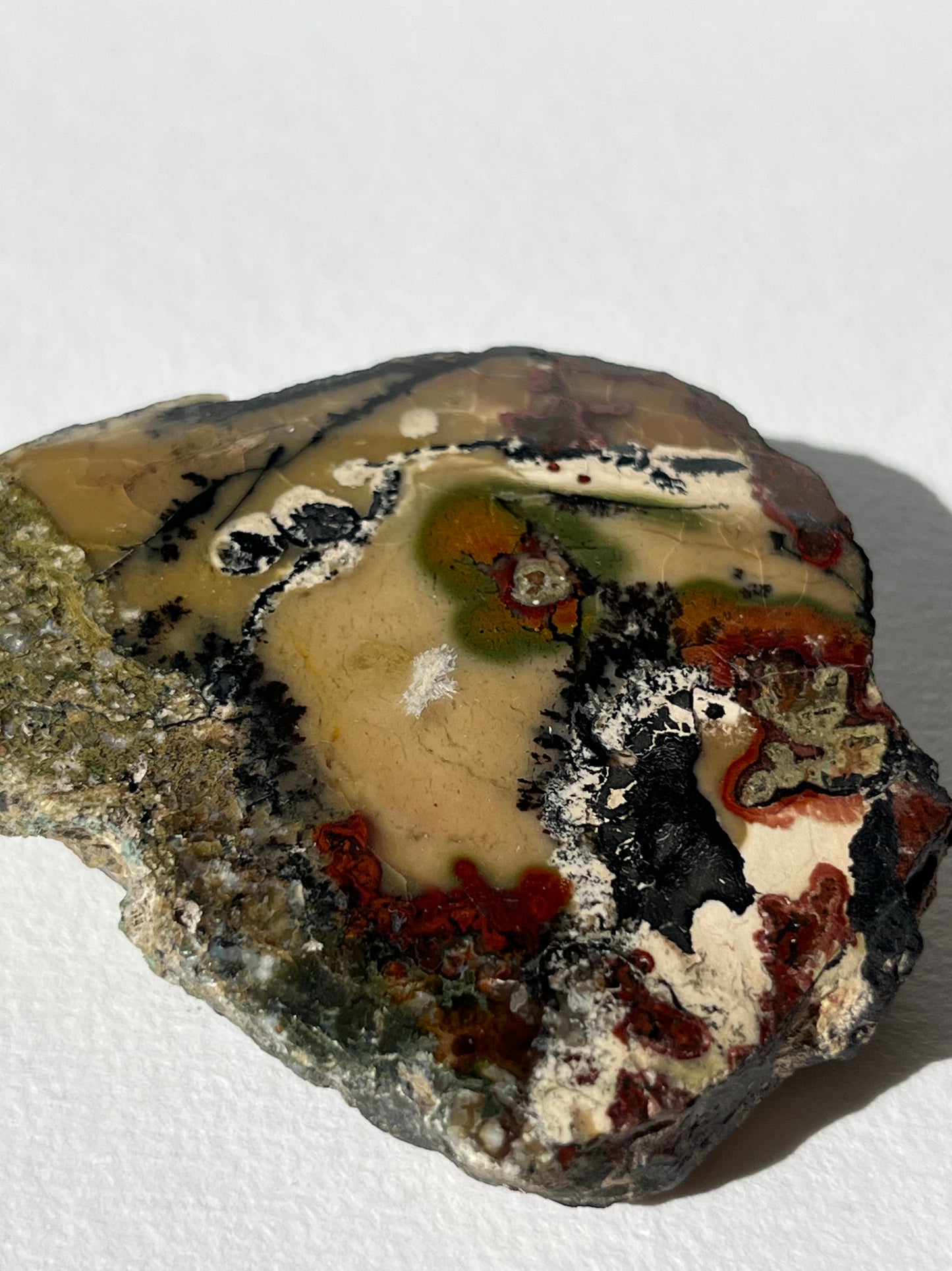 "The Painted Lady" Batu Seniman Picture Jasper Semi Polished Slab F