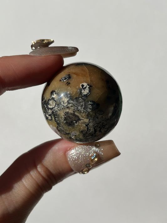 Batu Seniman Picture Jasper Sphere with Dendritic Inclusions B