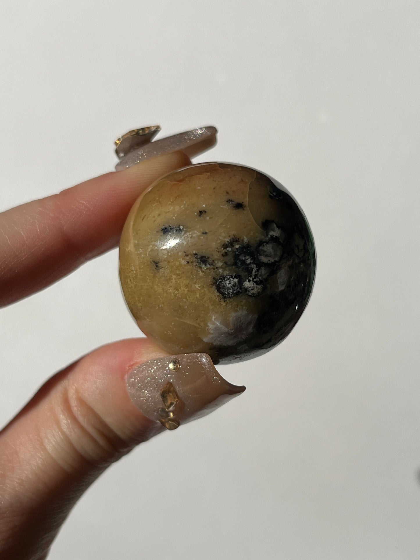 Batu Seniman Picture Jasper Sphere with Dendritic Inclusions B