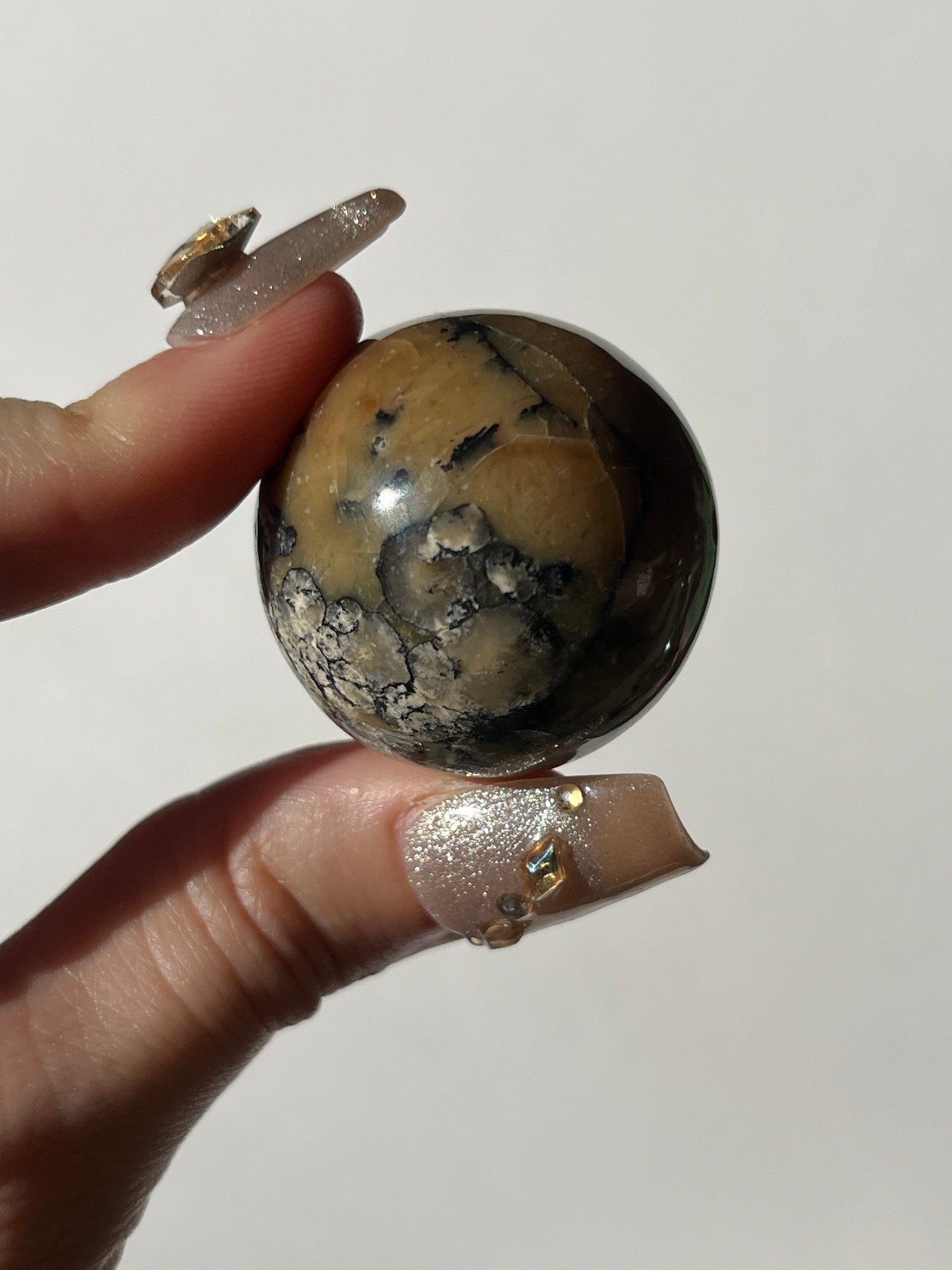 Batu Seniman Picture Jasper Sphere with Dendritic Inclusions B