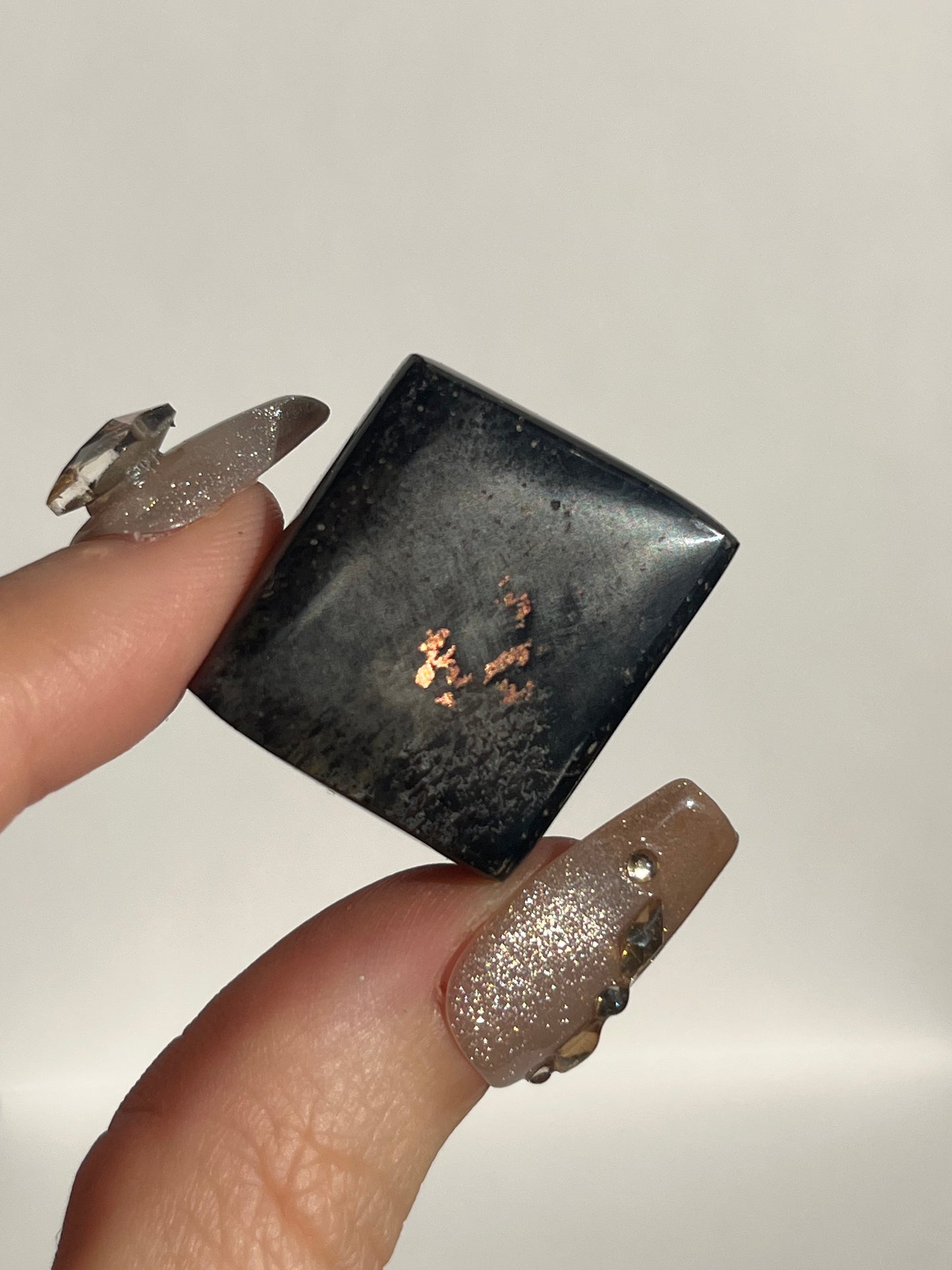 Black Opalised Petrified Wood with Copper Inclusions Polished Freeform (You Choose)