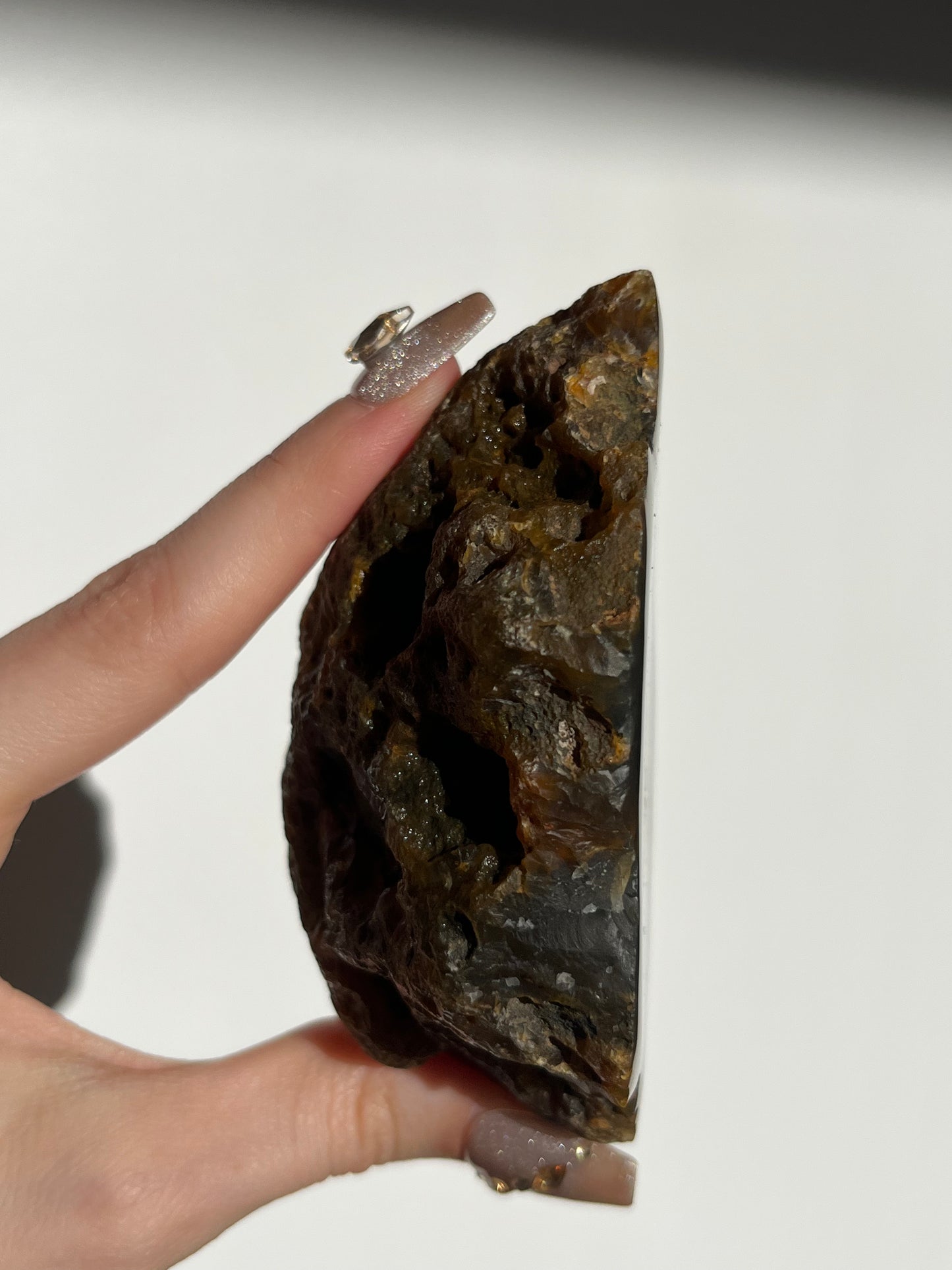'Oasis Bloom' Blue East Indonesian Agate Geode