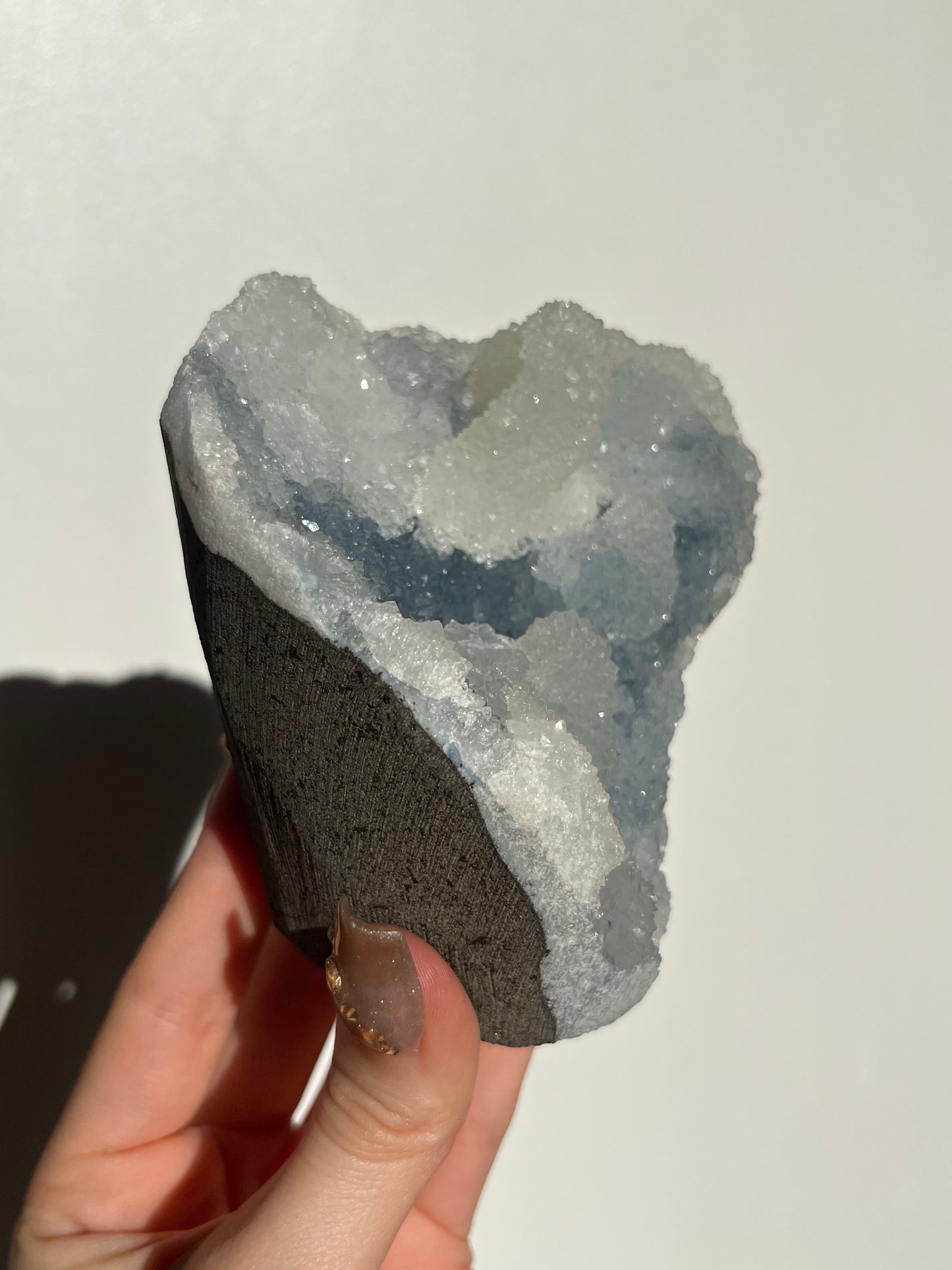 Pseudostalactitic Blue Chalcedony Specimen N