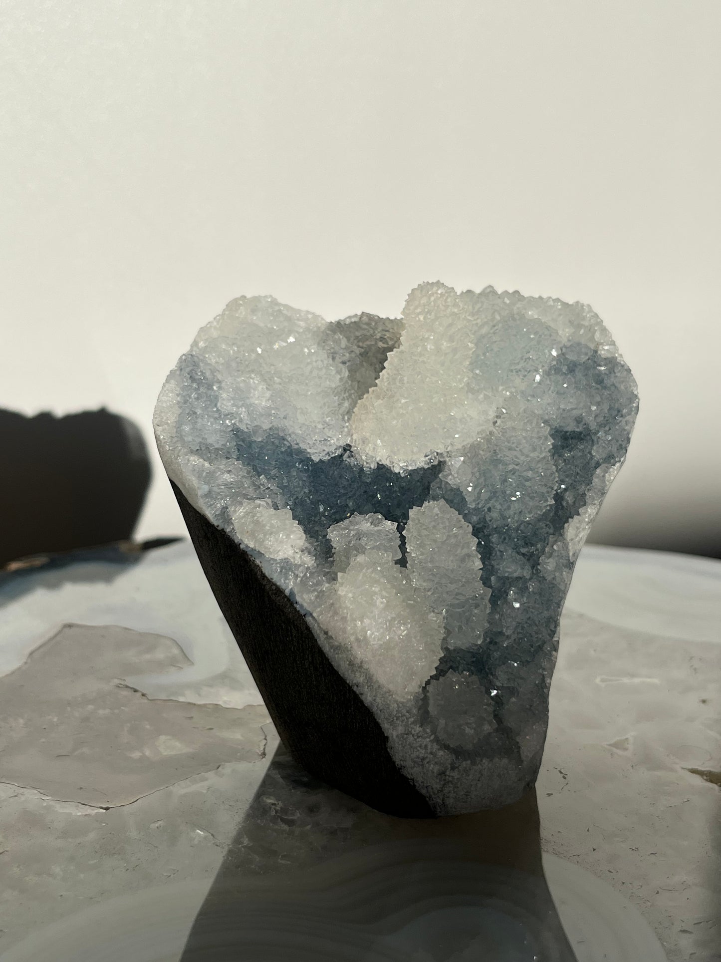 Pseudostalactitic Blue Chalcedony Specimen N