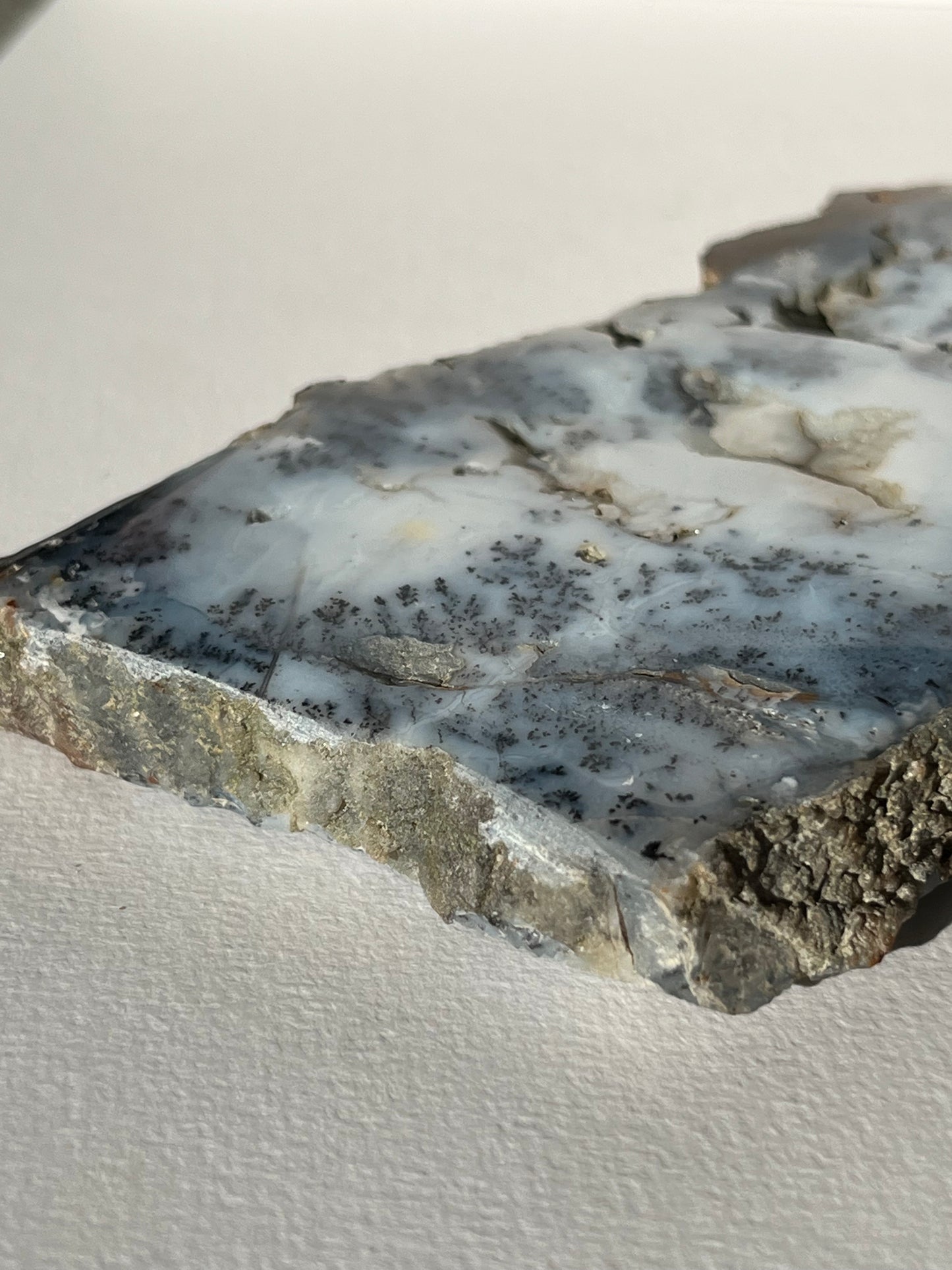 Blue Dendritic Opal Slab A