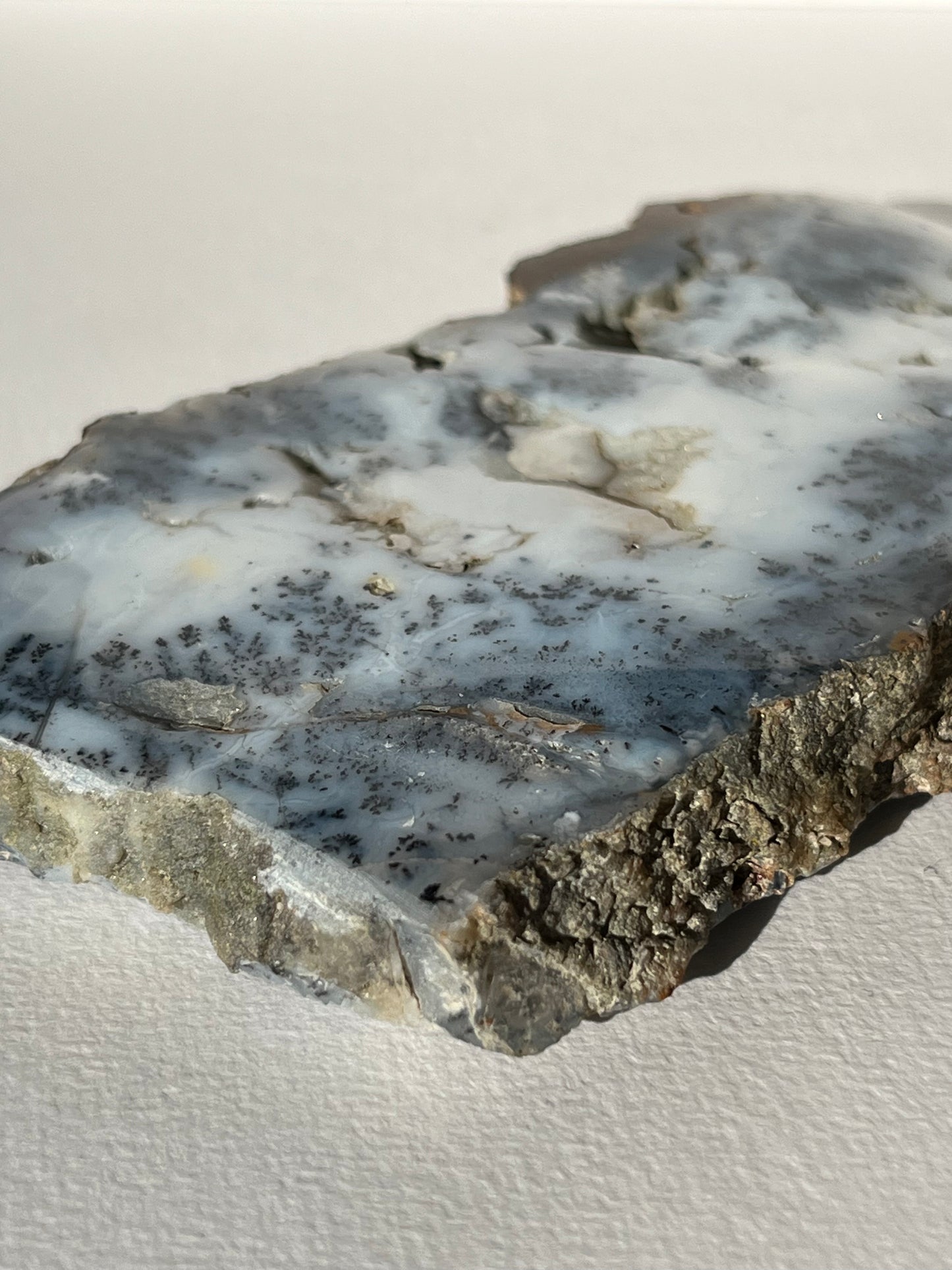 Blue Dendritic Opal Slab A