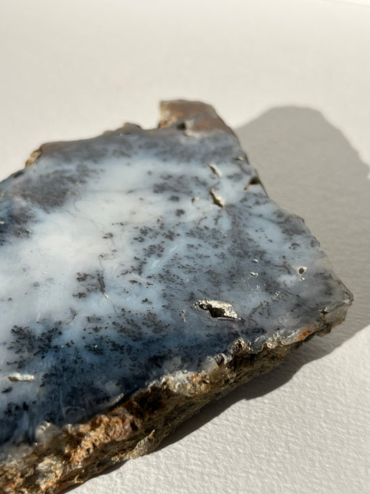 Blue Dendritic Opal Slab A